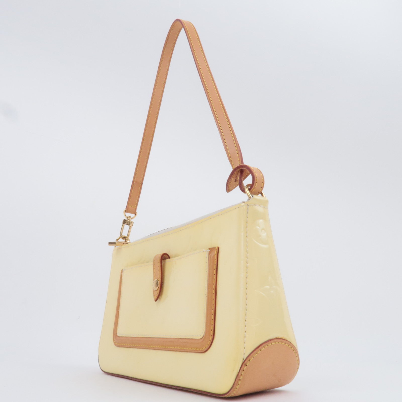 Louis Vuitton Monogram Vernis Mallory Shoulder Bag Perle M91333