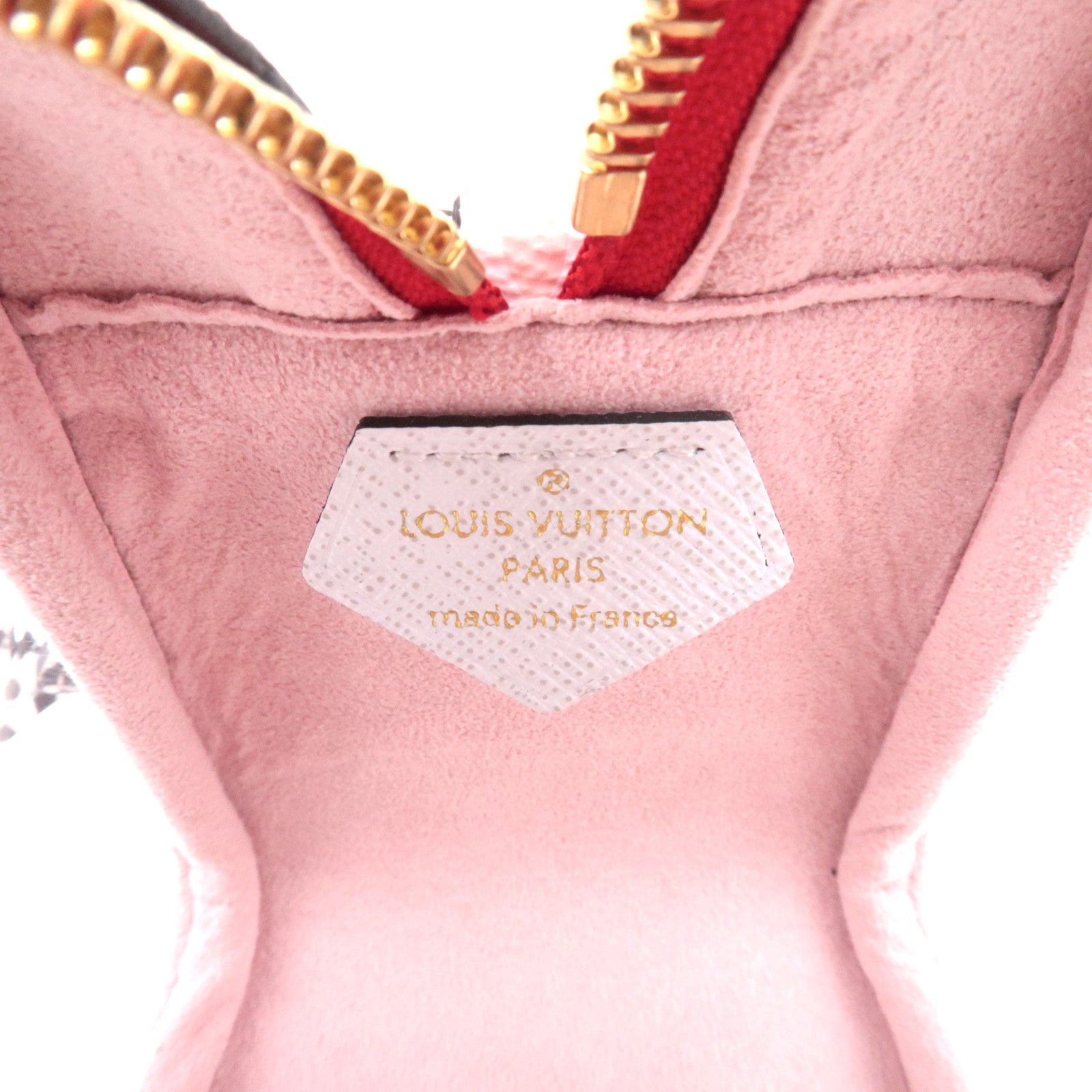 Louis Vuitton Monogram Giant Beach Clear Pouch Bag Rouge M67601