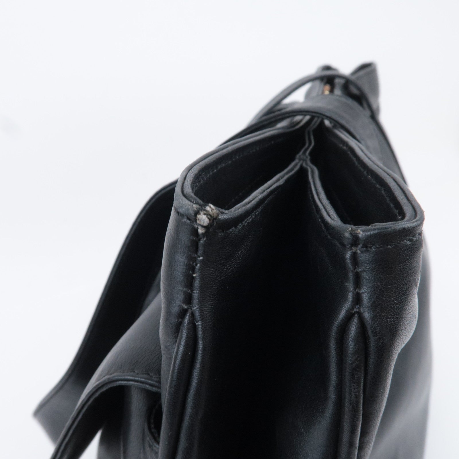 GUCCI Bamboo Leather Tote Bag Black 002.14.0287