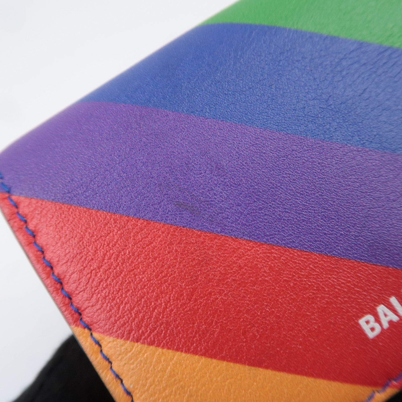 BALENCIAGA Rainbow Leather Wallet 558208