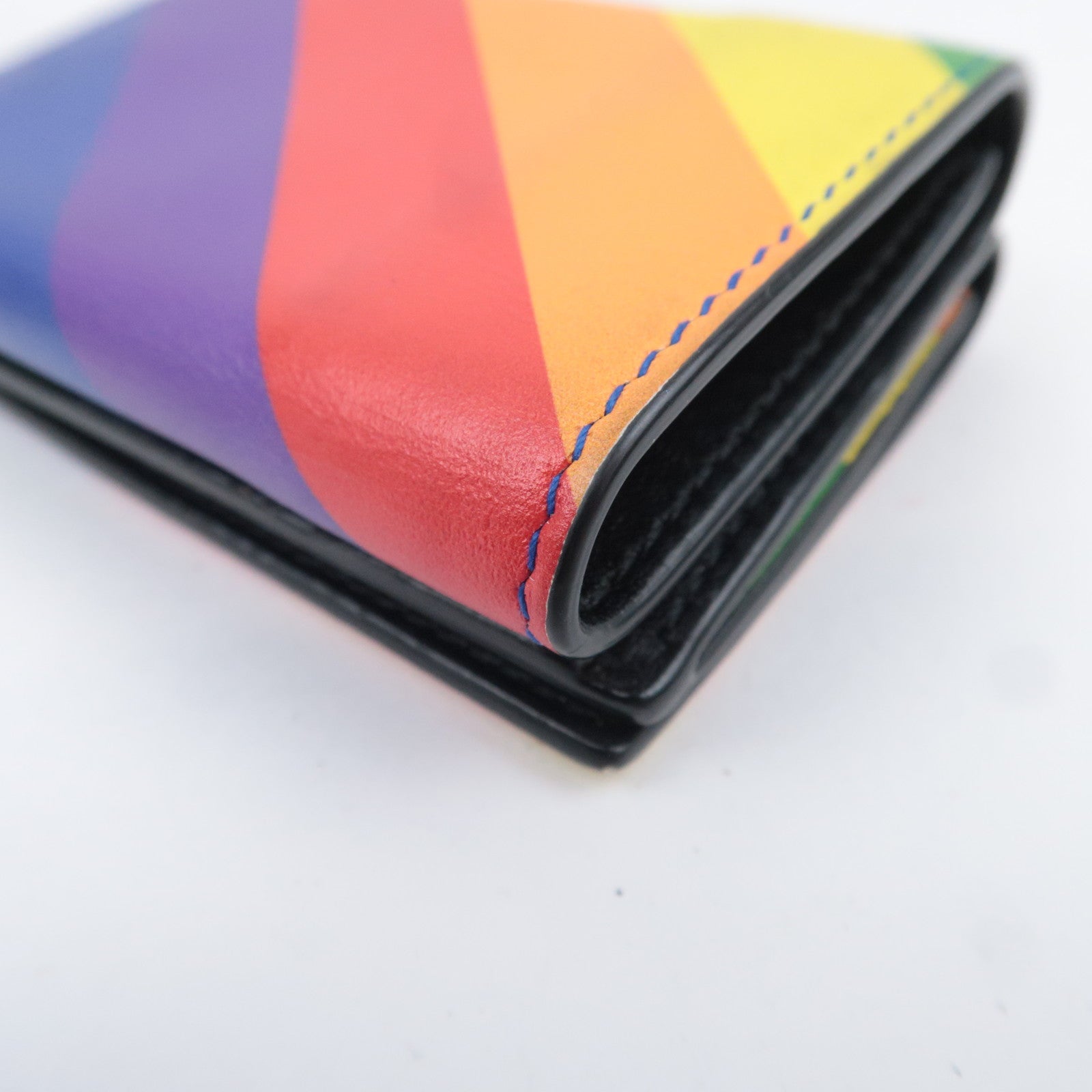 BALENCIAGA Rainbow Leather Wallet 558208