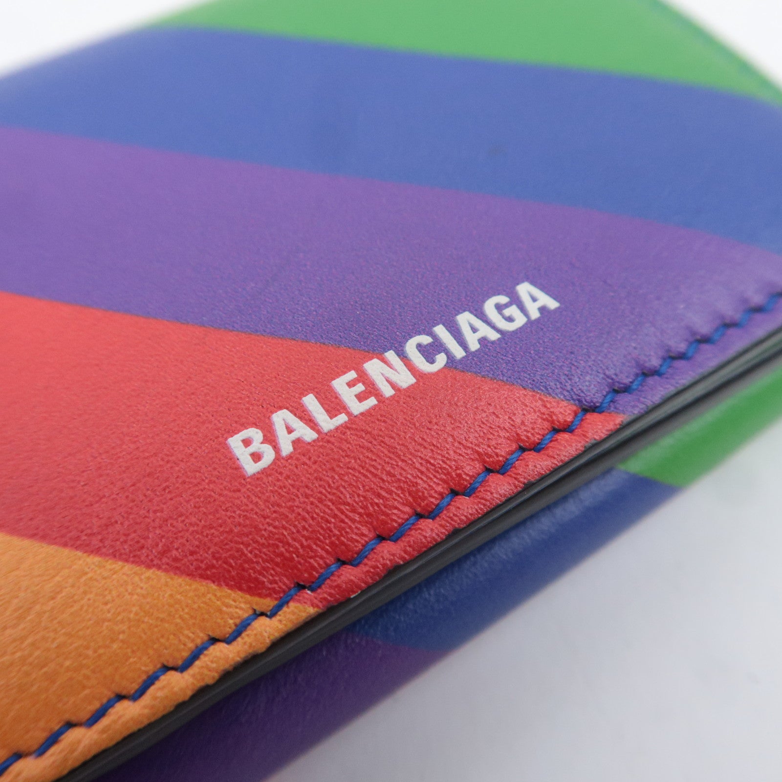BALENCIAGA Rainbow Leather Wallet 558208