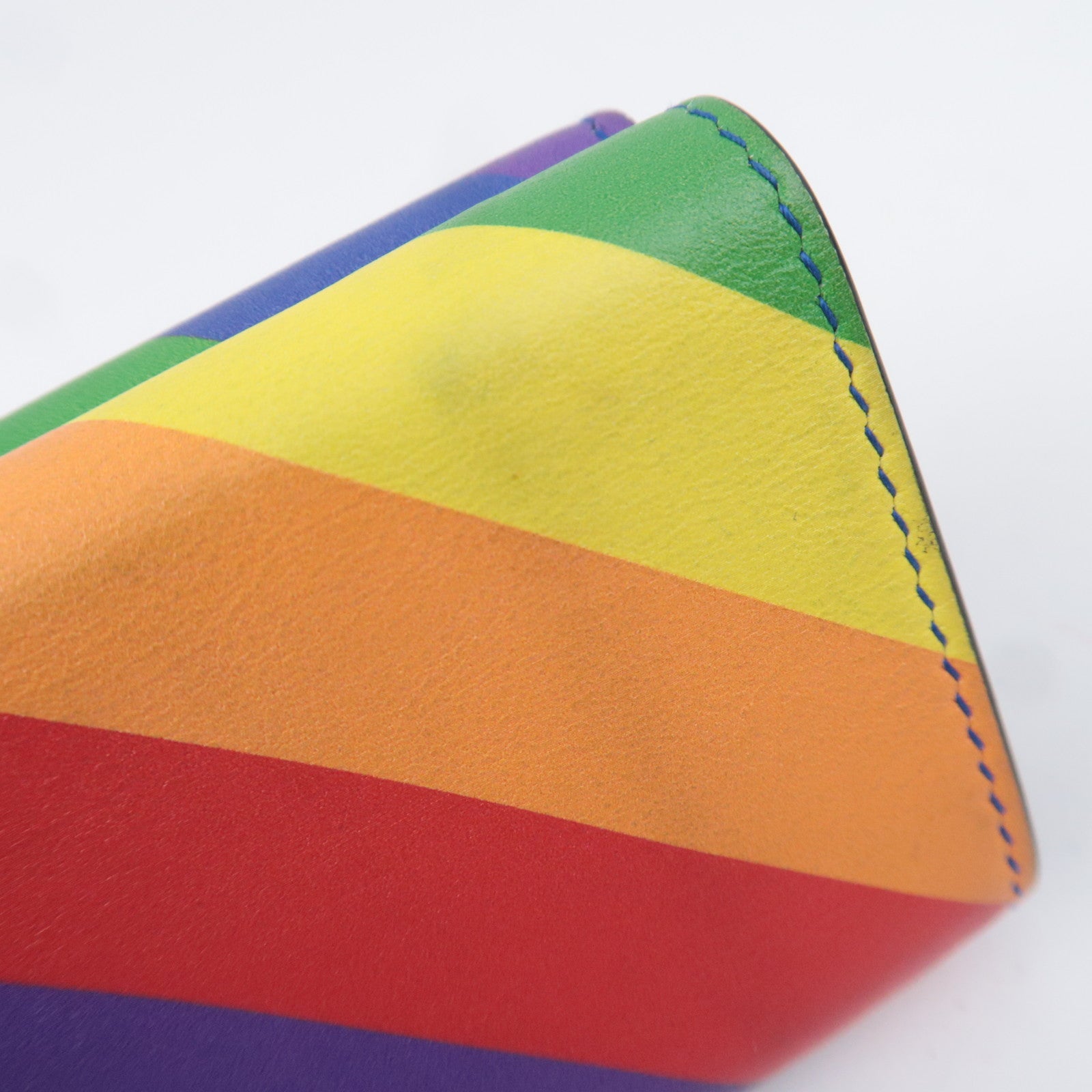 BALENCIAGA Rainbow Leather Wallet 558208