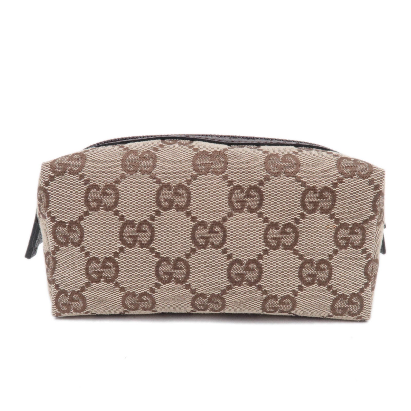 GUCCI GG Canvas Small Pouch Brown 2959690252