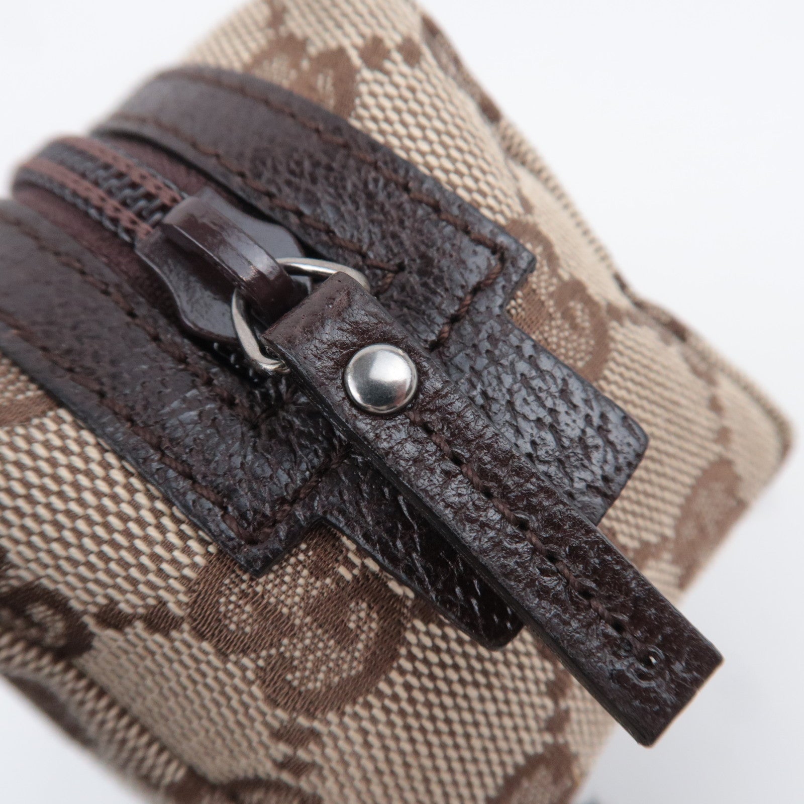 GUCCI GG Canvas Small Pouch Brown 29596