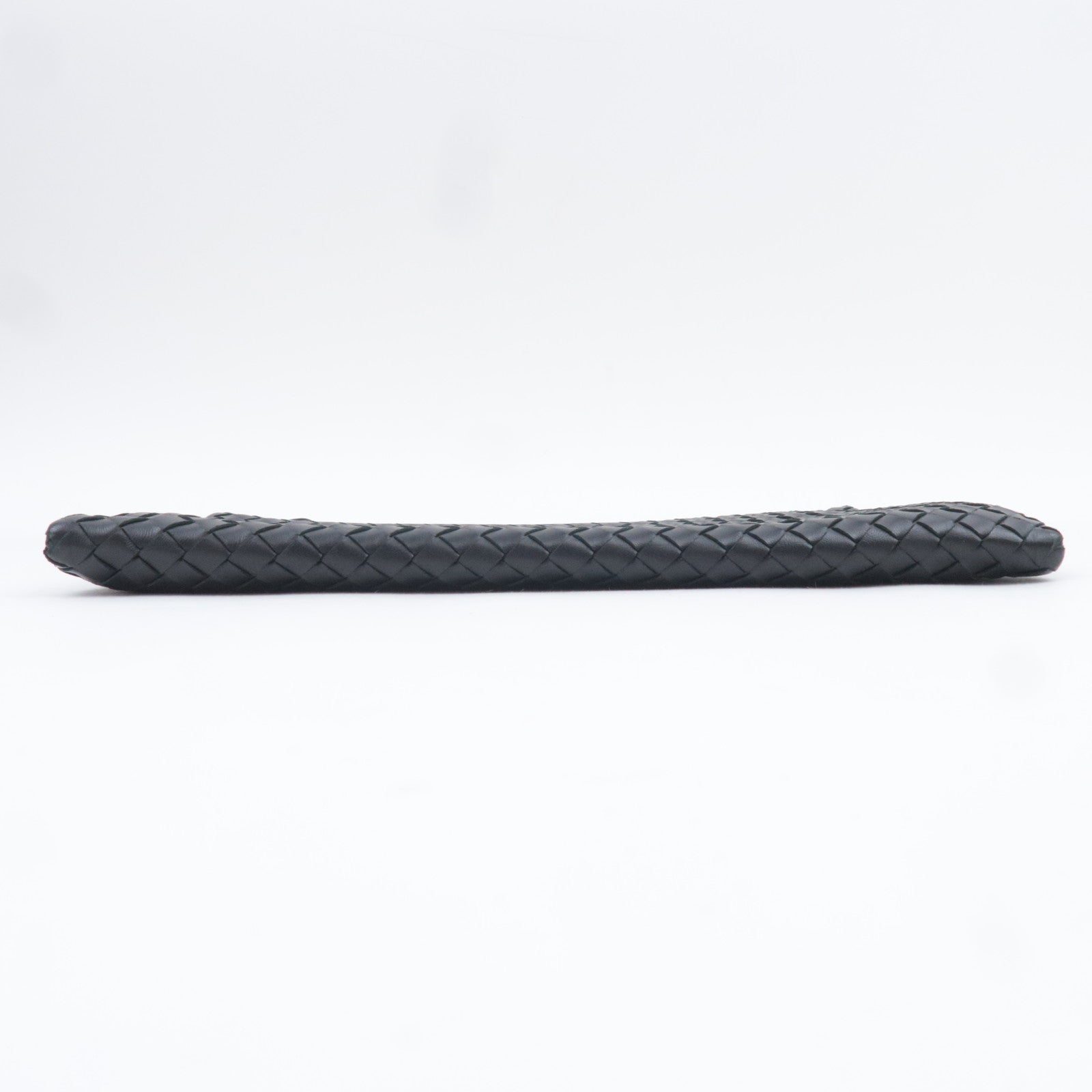 BOTTEGA VENETA Intrecciato Leather Clutch Bag Black