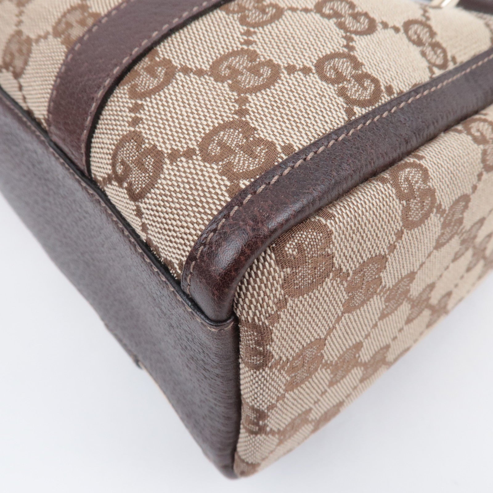 GUCCI Abby GG Canvas Shoulder Bag Beige 130942