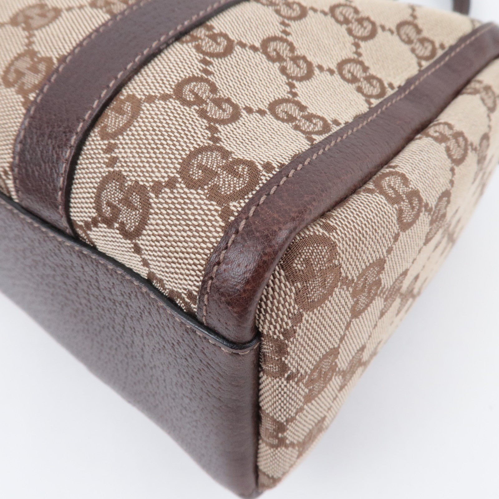 GUCCI Abby GG Canvas Shoulder Bag Beige 130942