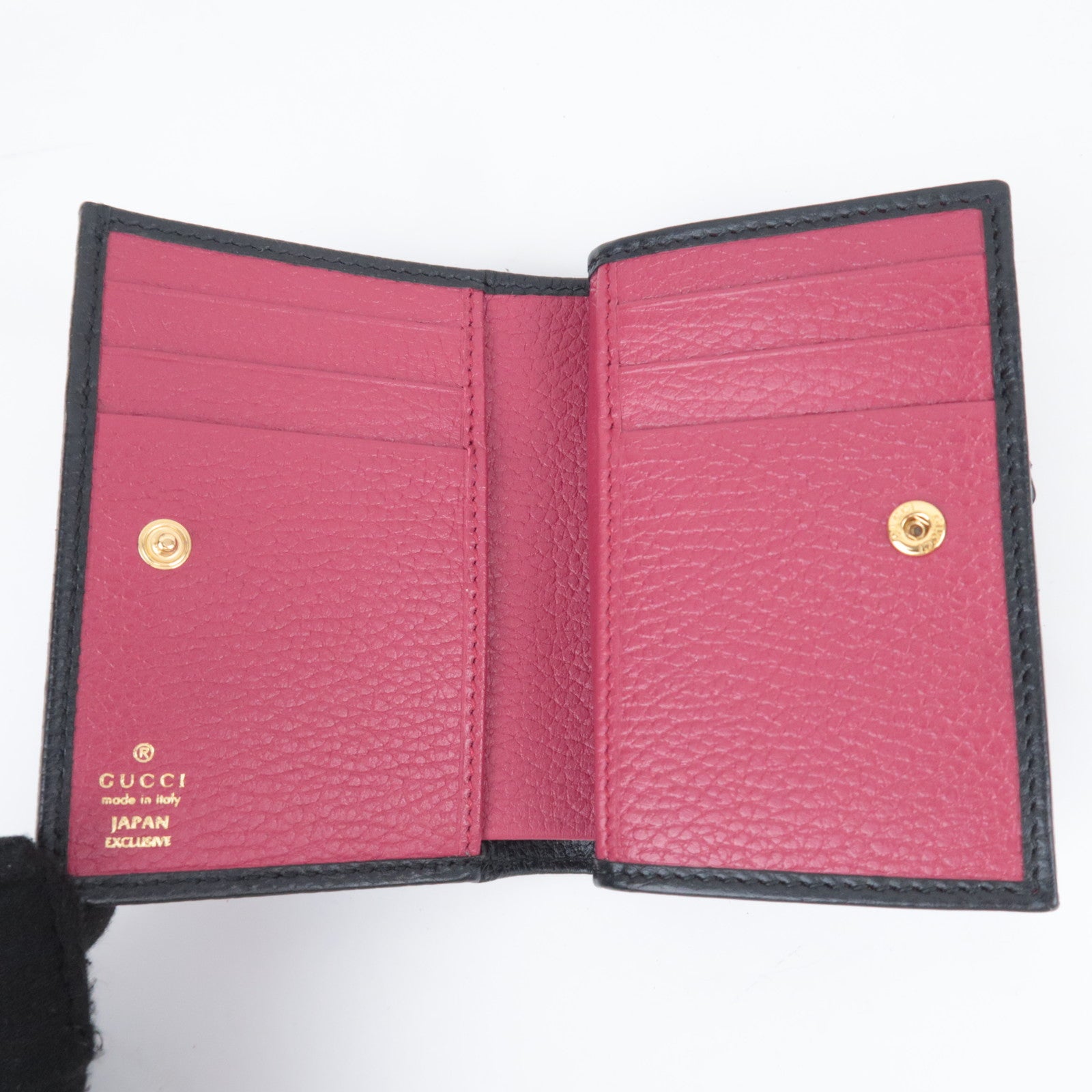 GUCCI GG Marmont Leather Wallet Japan Limited Black 772738
