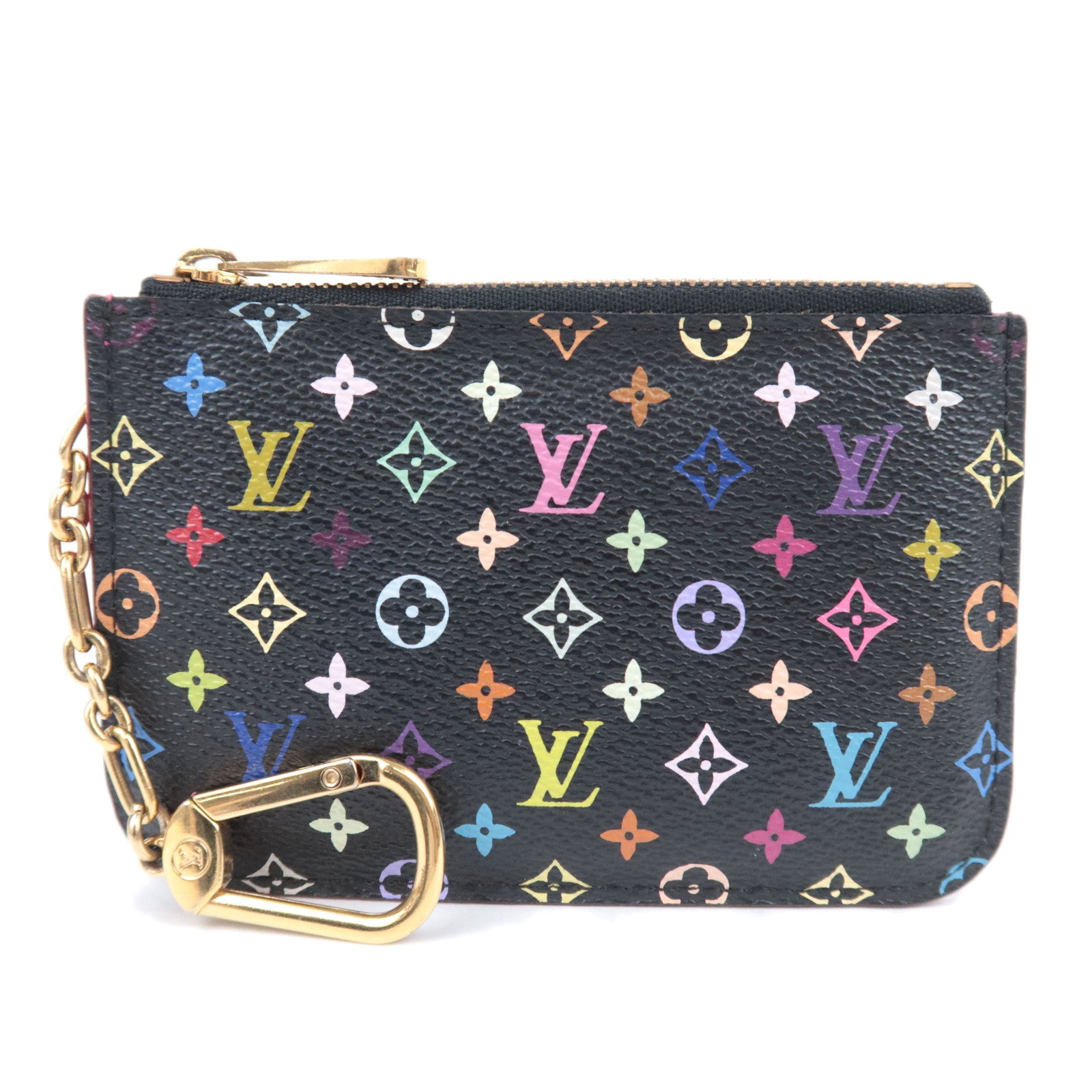 Louis Vuitton Monogram Multicolor Pochette Cles Coin Case Noir Grunard M9373590311