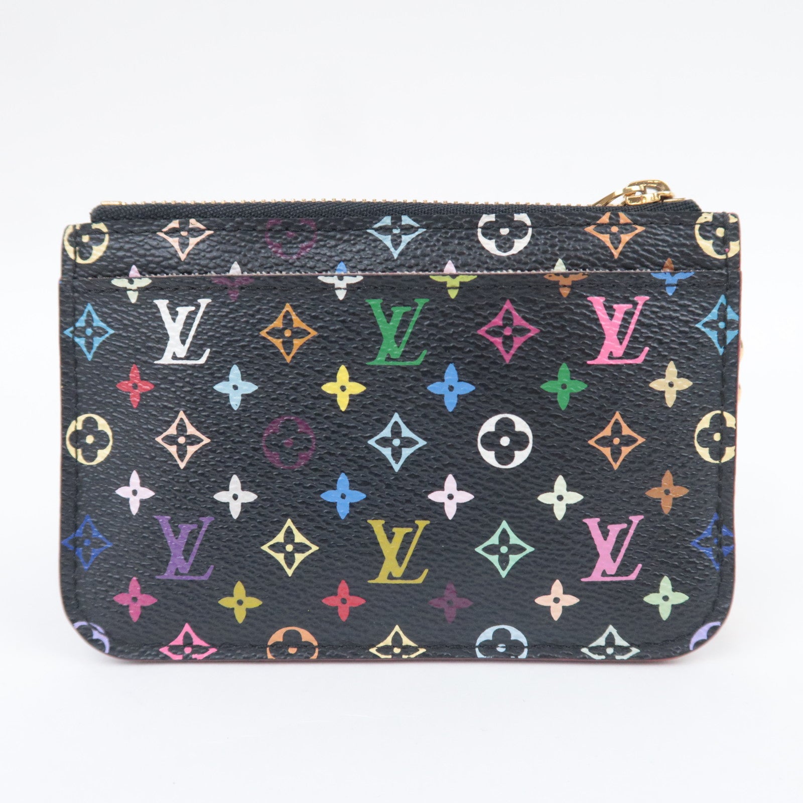 Louis Vuitton Monogram Multicolor Pochette Cles Coin Case Noir Grunard M93735