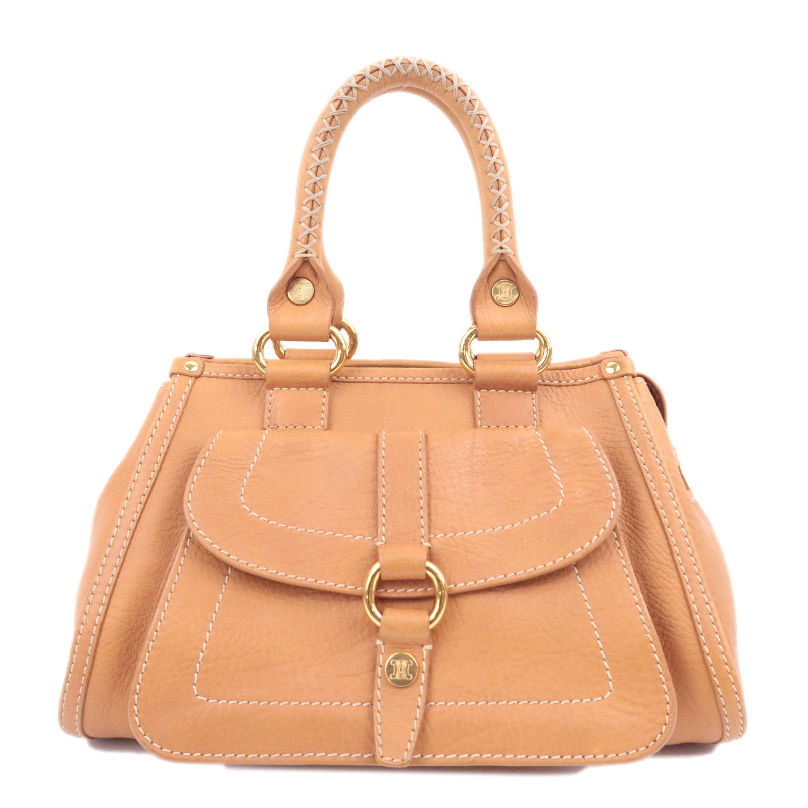 CELINE Boogie Bag Leather Handbag Brown90315