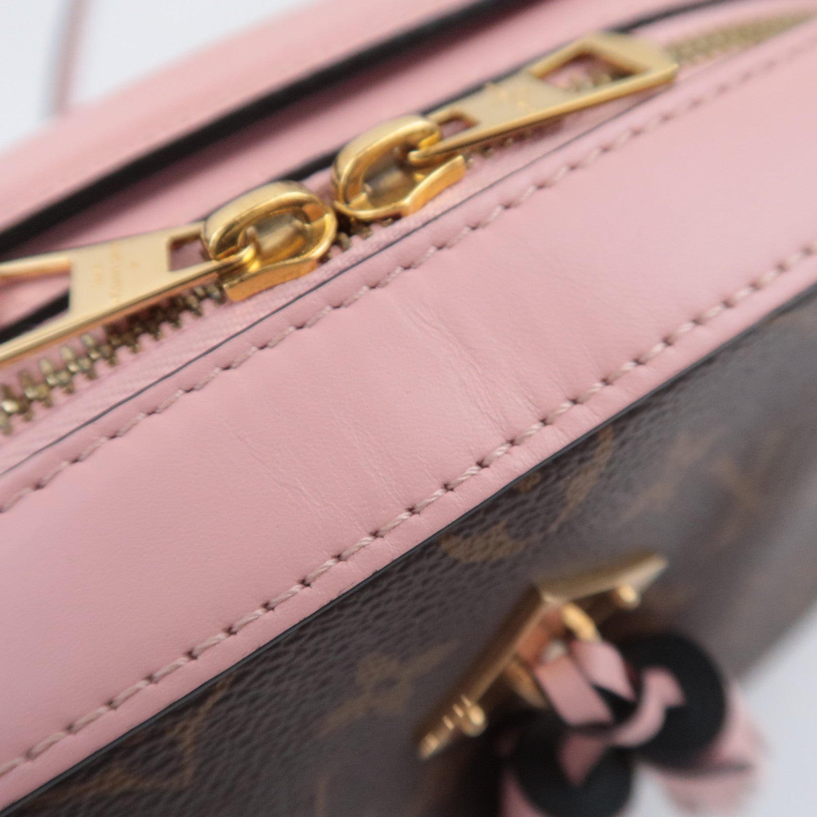 Louis Vuitton Monogram Saintonge Shoulder Bag Rose Poodle M44442