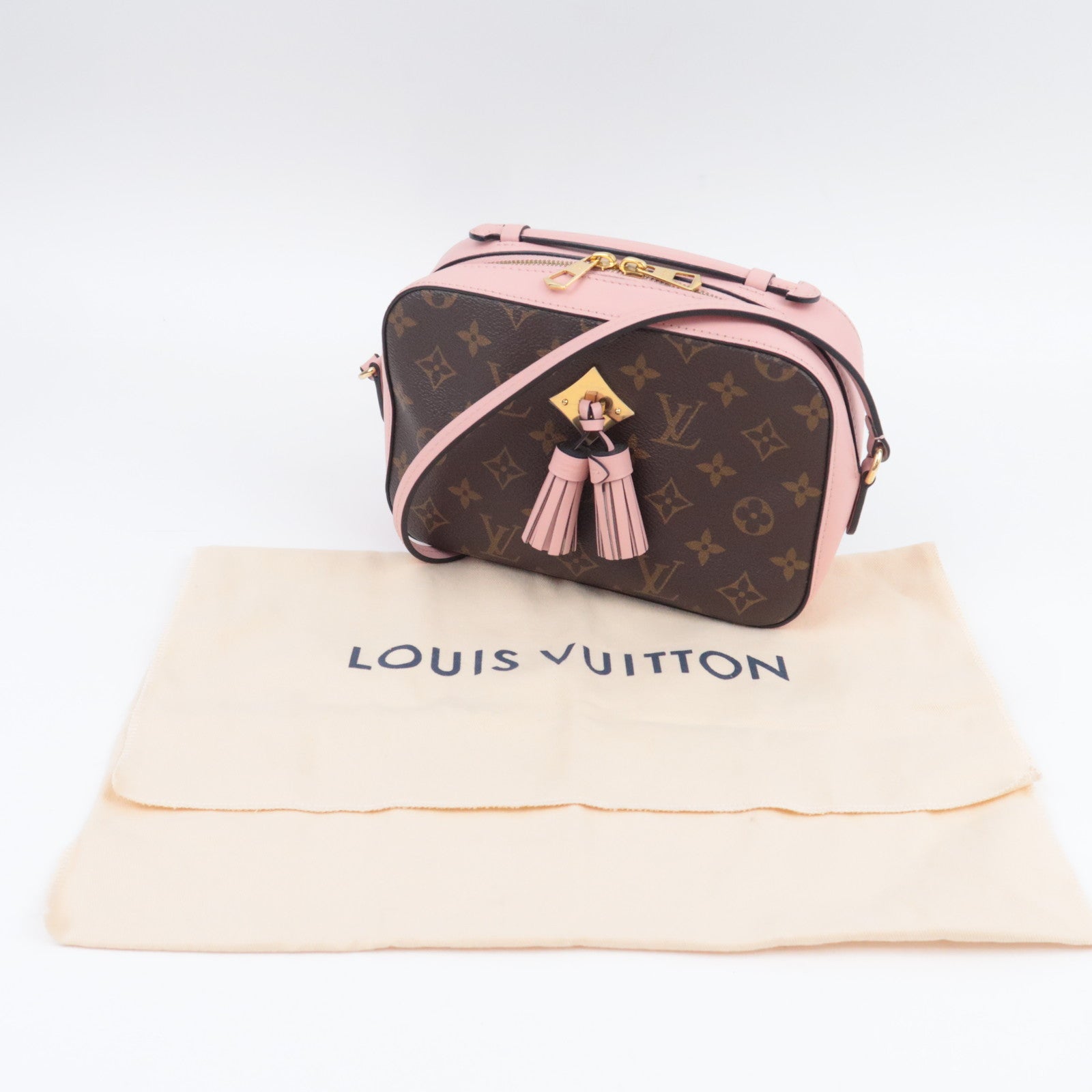 Louis Vuitton Monogram Saintonge Shoulder Bag Rose Poodle M44442