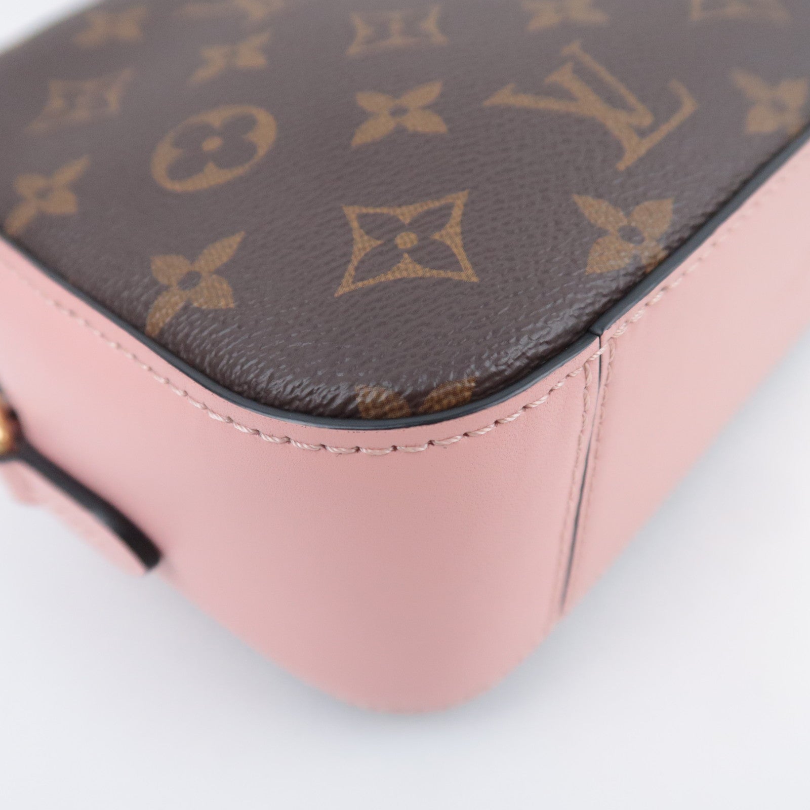 Louis Vuitton Monogram Saintonge Shoulder Bag Rose Poodle M44442