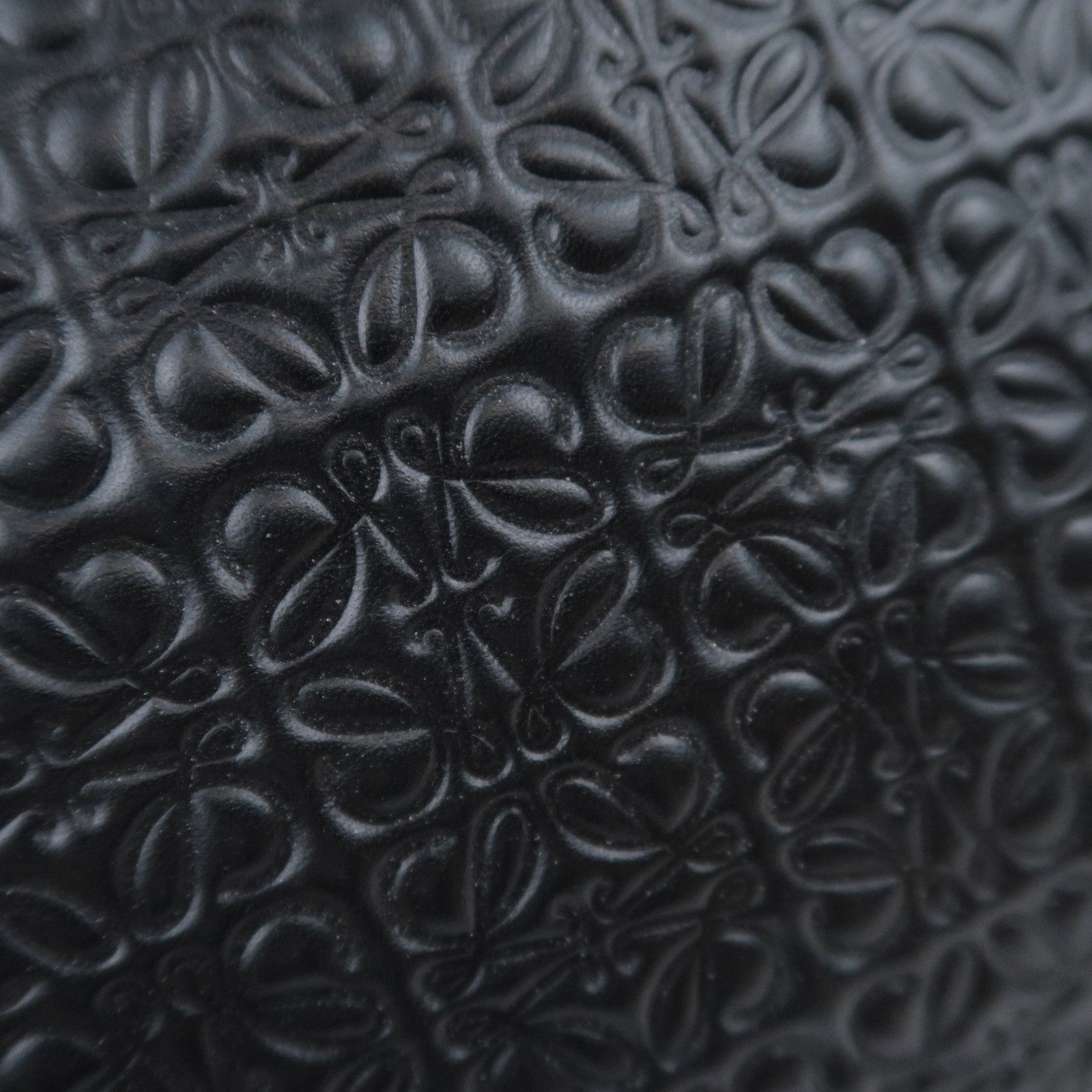 LOEWE Anagram Leather Clutch Bag Black