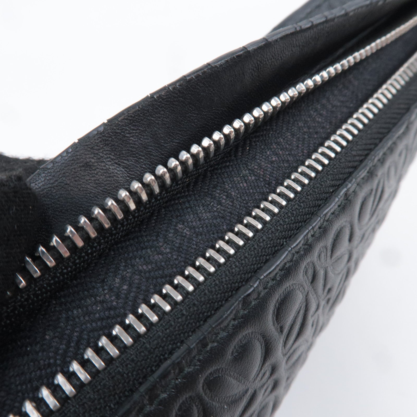 LOEWE Anagram Leather Clutch Bag Black