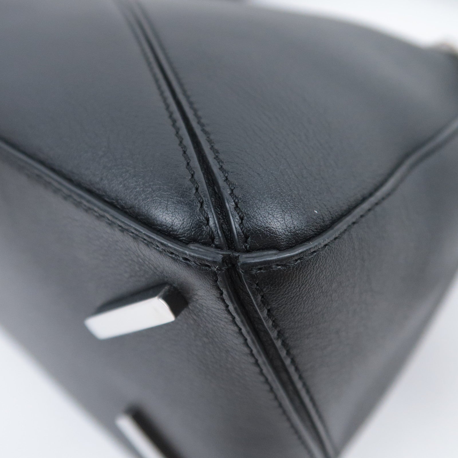 LOEWE Puzzle Bag Medium 2Way Leather Shoulder Bag Black