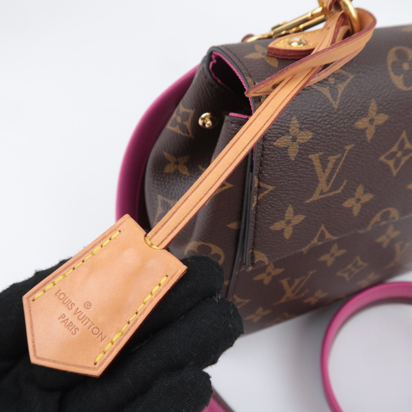 Louis Vuitton Monogram Cluny BB 2Way Handbag Fuchsia M42738
