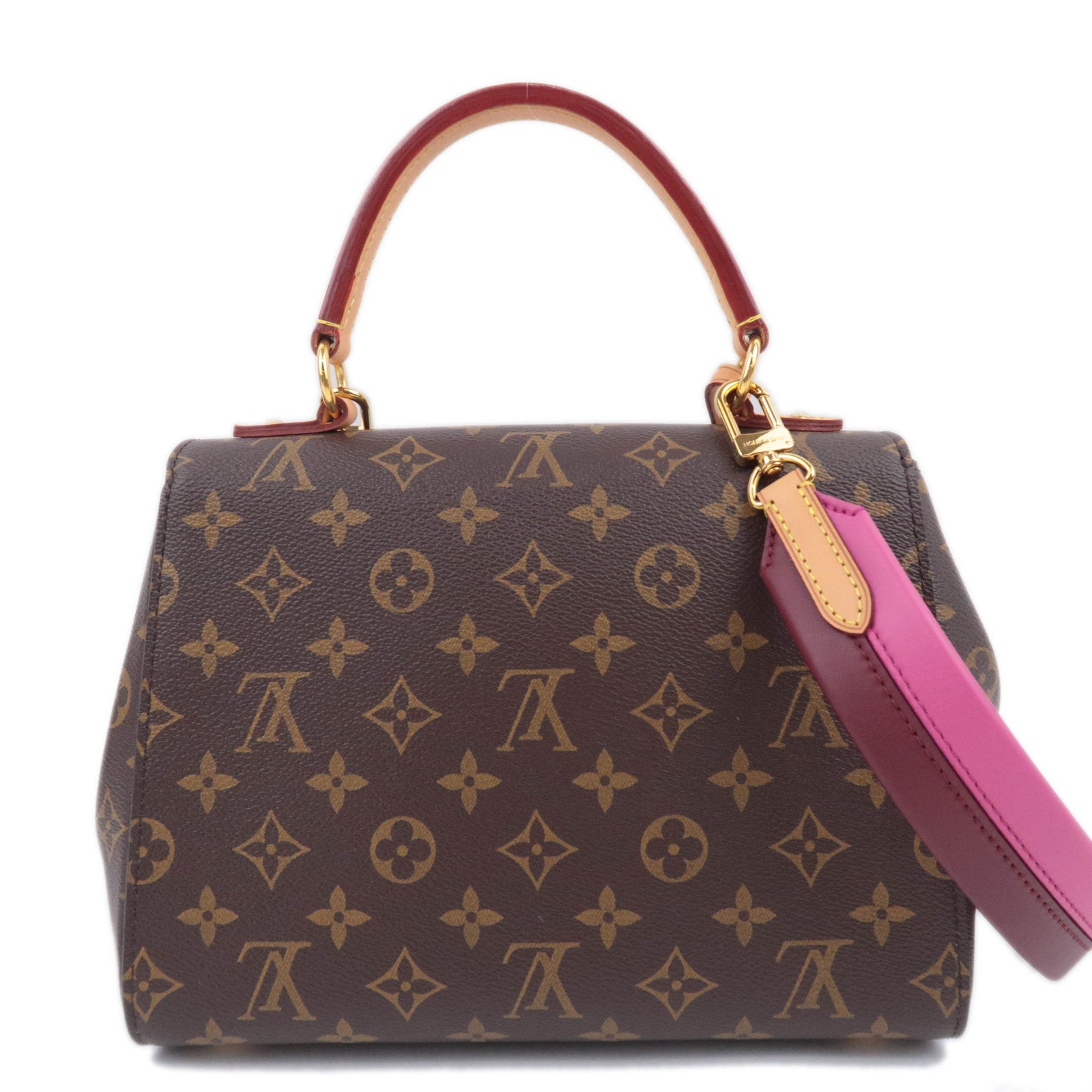 Louis Vuitton Monogram Cluny BB 2Way Handbag Fuchsia M42738