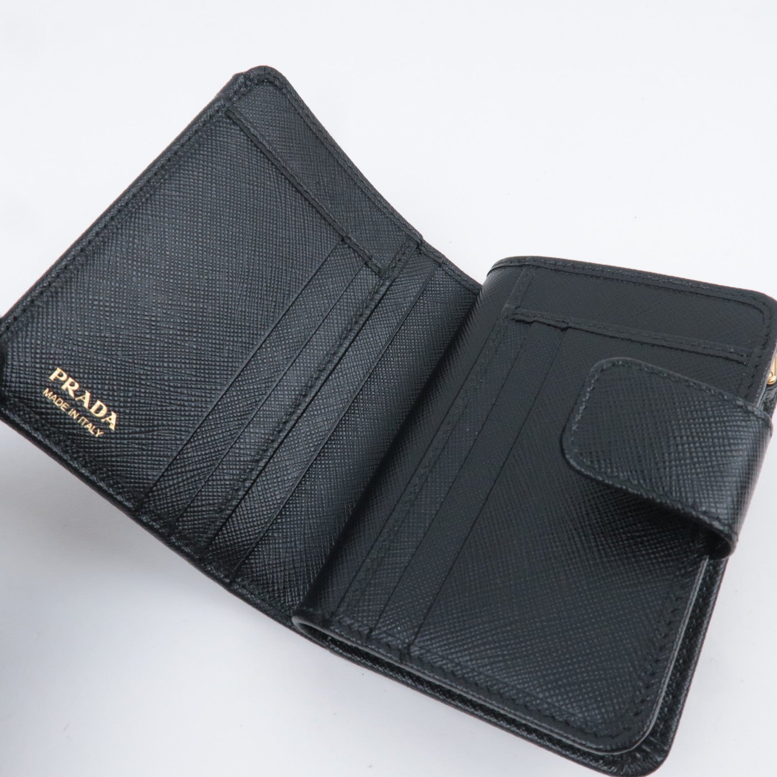 PRADA Leather Wallet Black