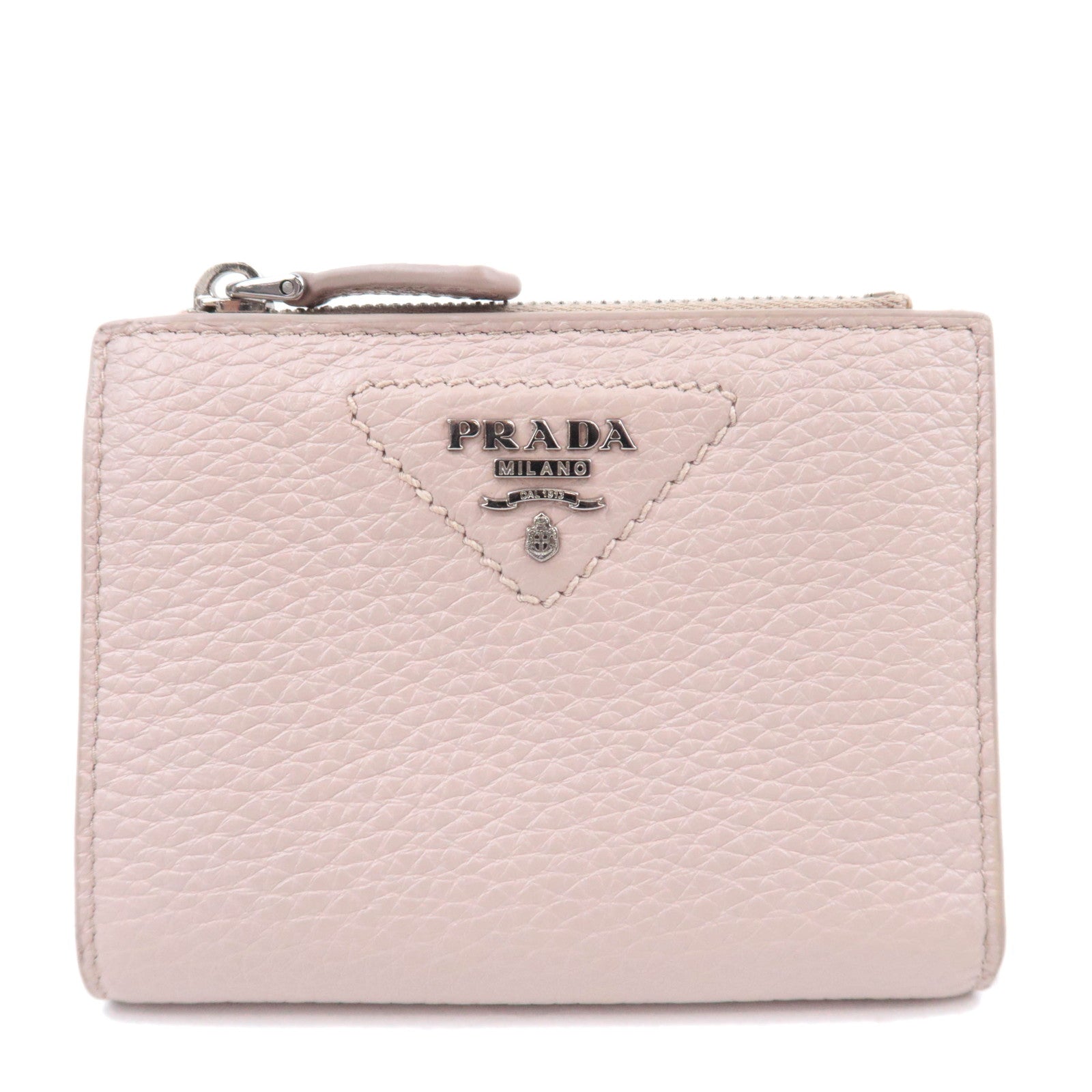 PRADA Leather Wallet Beige 1ML05090345