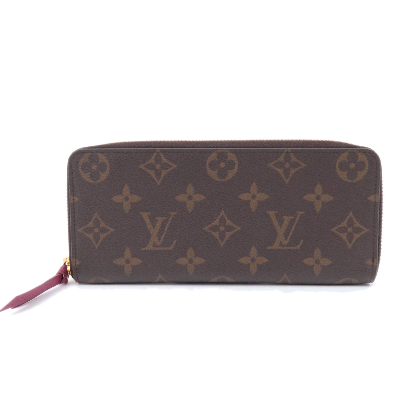 Louis Vuitton Monogram Portefeuille Clemence Long Wallet Fuchsia M60742 90350