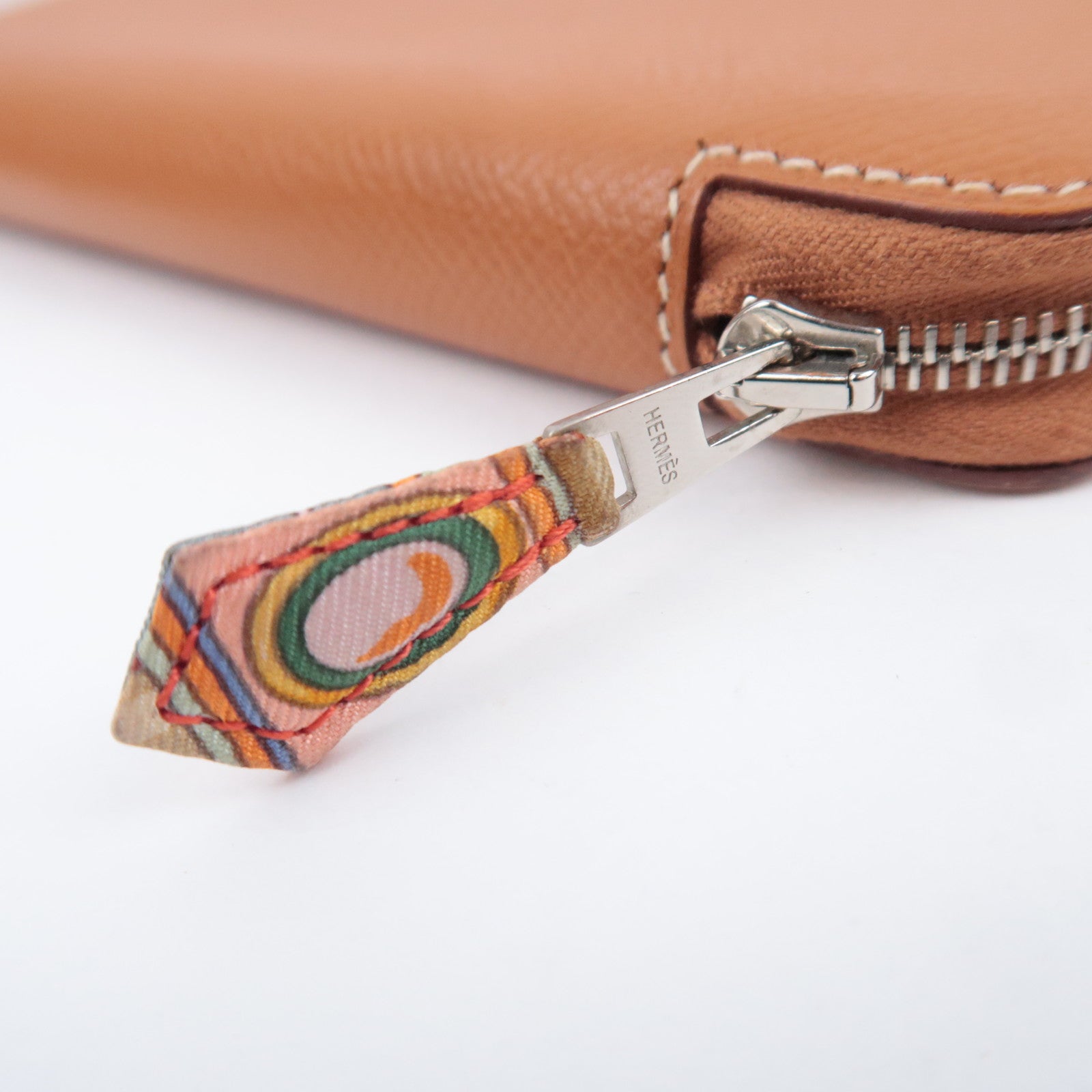 HERMES Agenda Zip Silk In Planner Cover T Stamp (2015) Veau Epsom Brown
