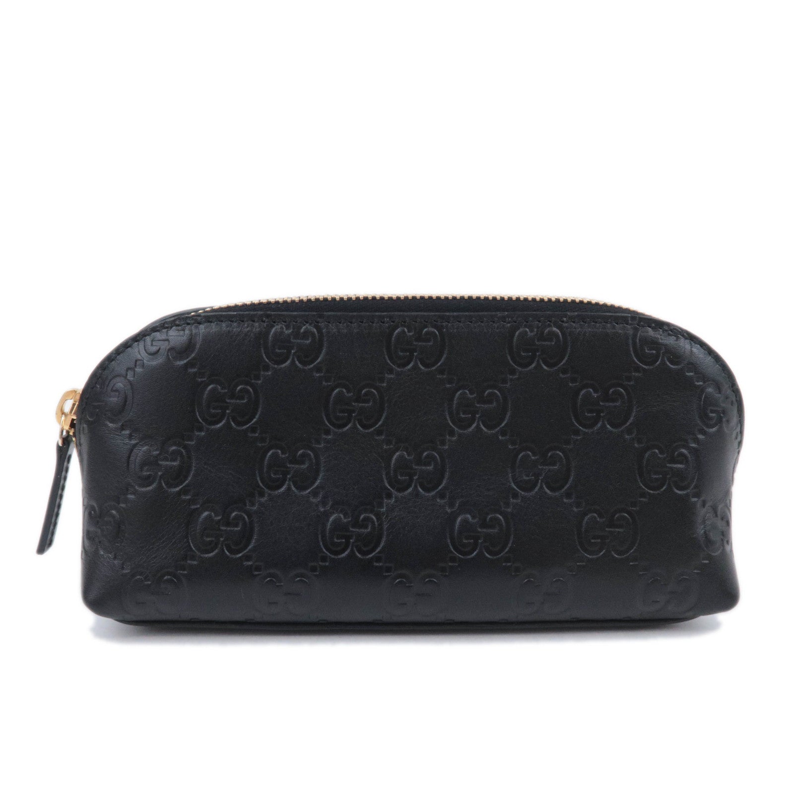GUCCI Guccissima Leather Small Pouch Black 14181190354