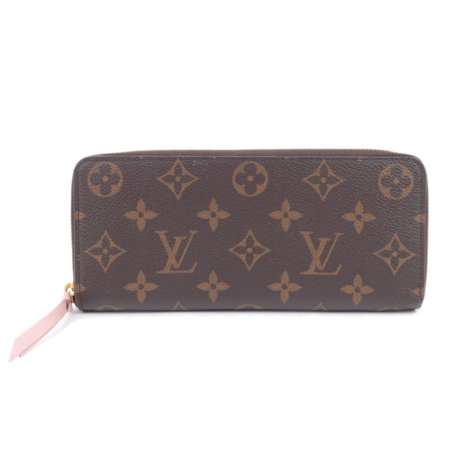 Louis Vuitton Monogram Portefeuille Clemence Long Wallet Rose Ballerine M6129890390