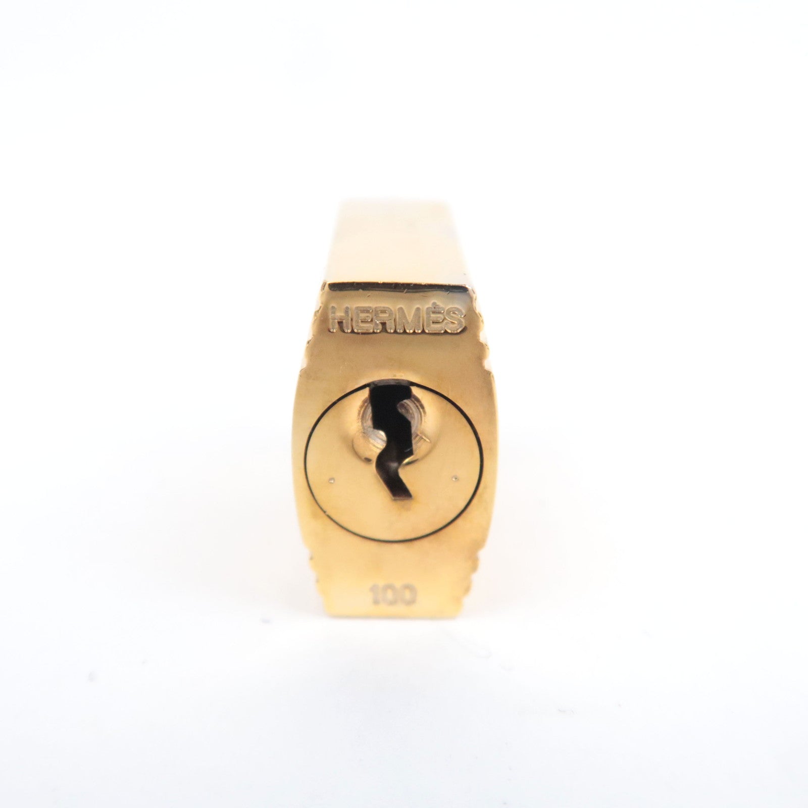 HERMES Key Lock No.100 Gold Color
