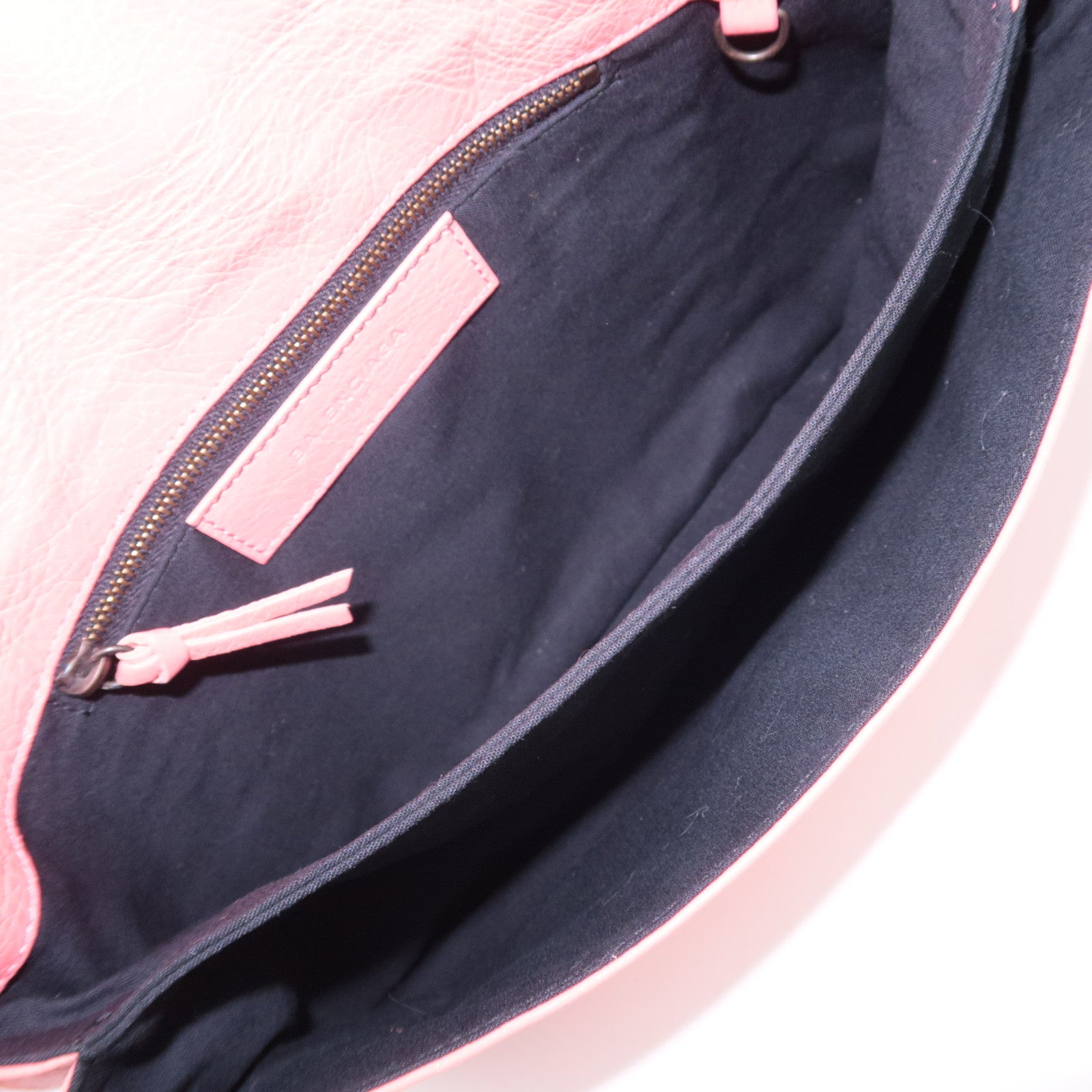 BALENCIAGA Classic Envelope 2Way Leather Shoulder Clutch Bag Pink 319376