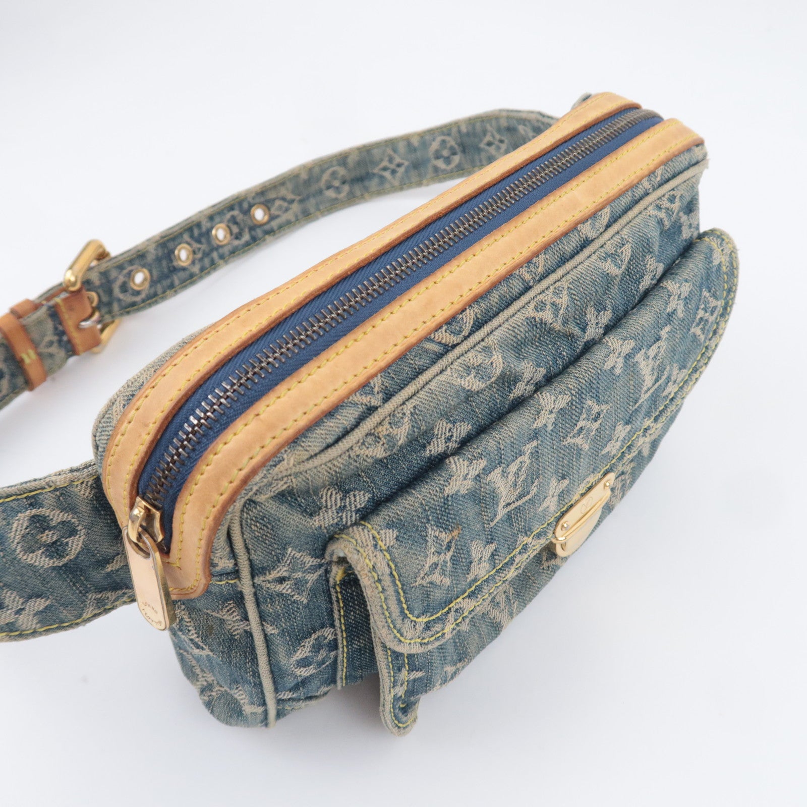 Louis Vuitton Monogram Denim Bum Bag Blue M95347