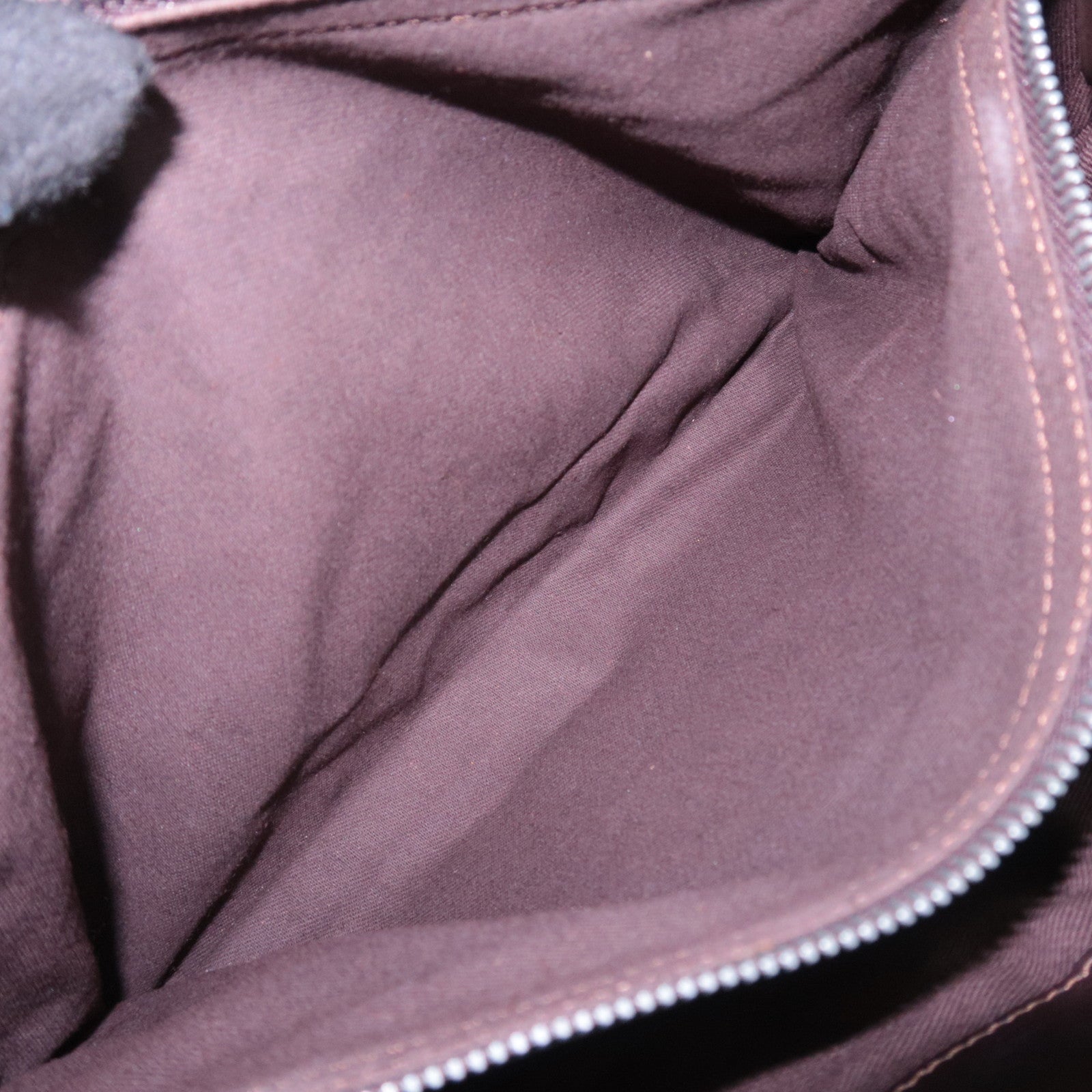 CELINE Boogie Bag Leather Handbag Dark Brown
