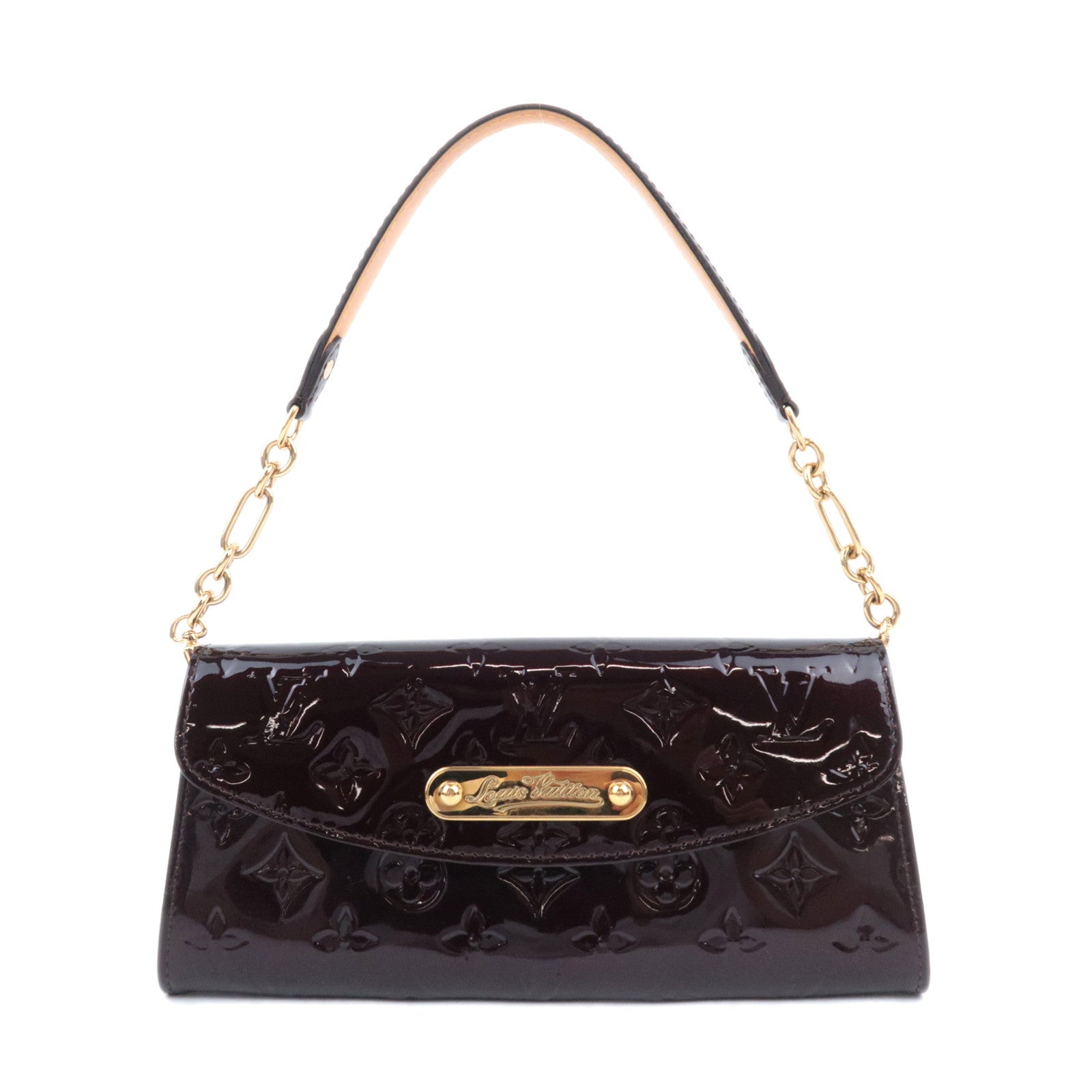 Louis Vuitton Monogram Vernis Sunset Boulevard Handbag Amarante M9354290423