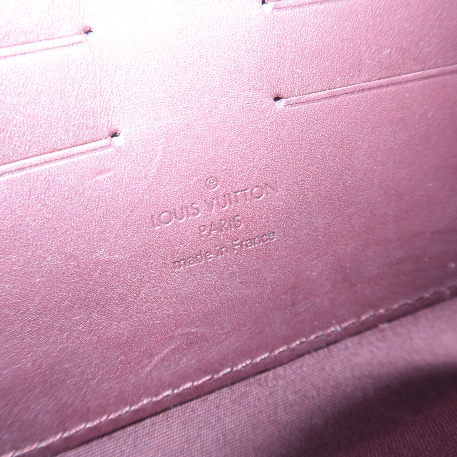 Louis Vuitton Monogram Vernis Sunset Boulevard Handbag Amarante M93542
