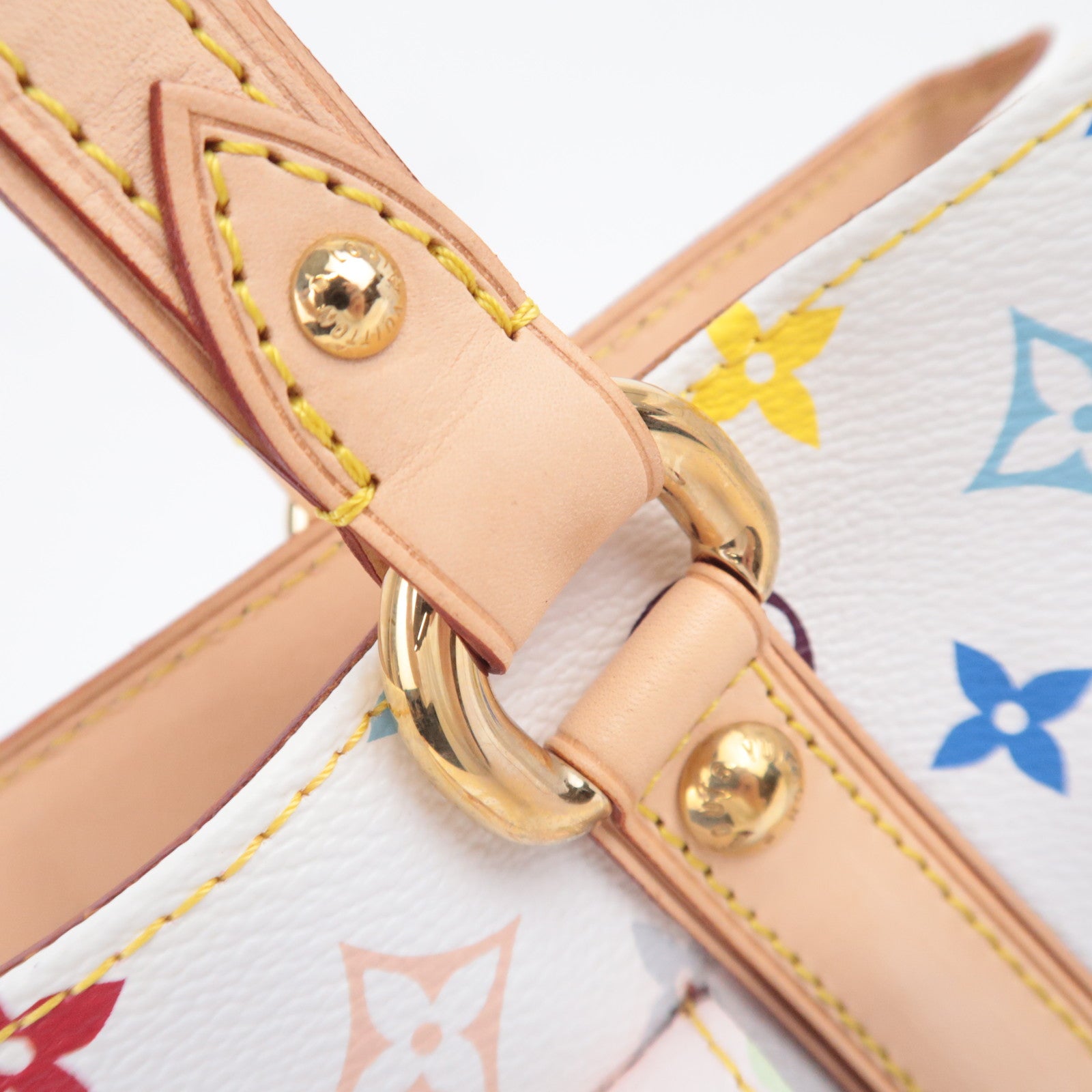 Louis Vuitton Monogram Multicolor Aurelia MM Shoulder Bag Blanc M40094