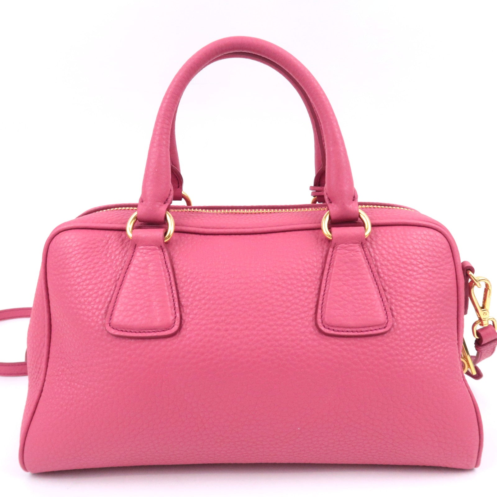 PRADA 2Way Leather Handbag Pink