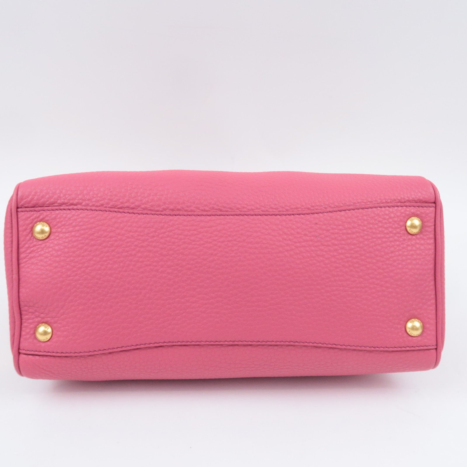 PRADA 2Way Leather Handbag Pink