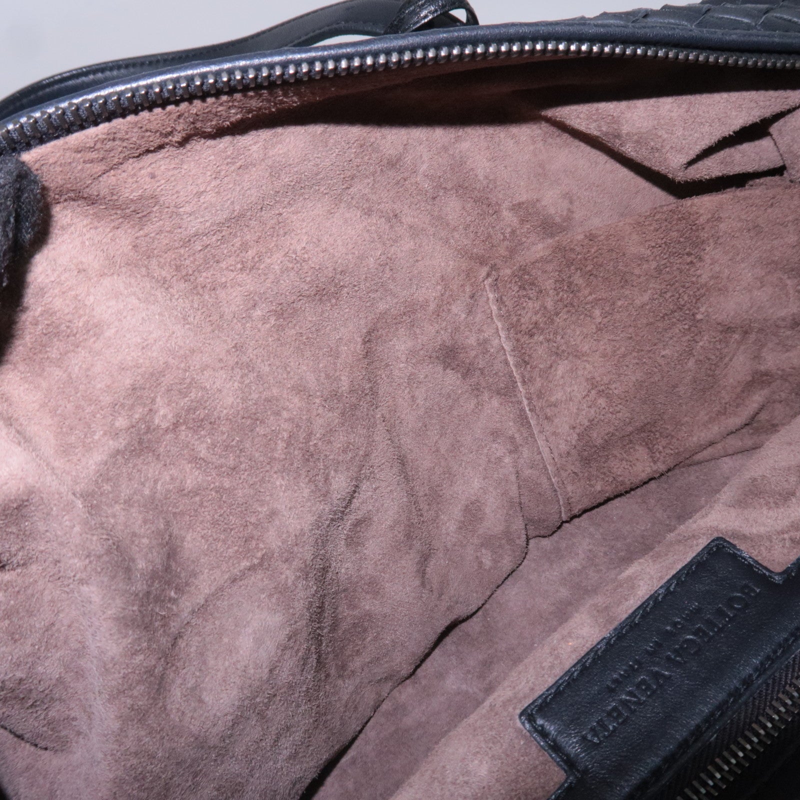 BOTTEGA VENETA Intrecciato Leather Handbag Black