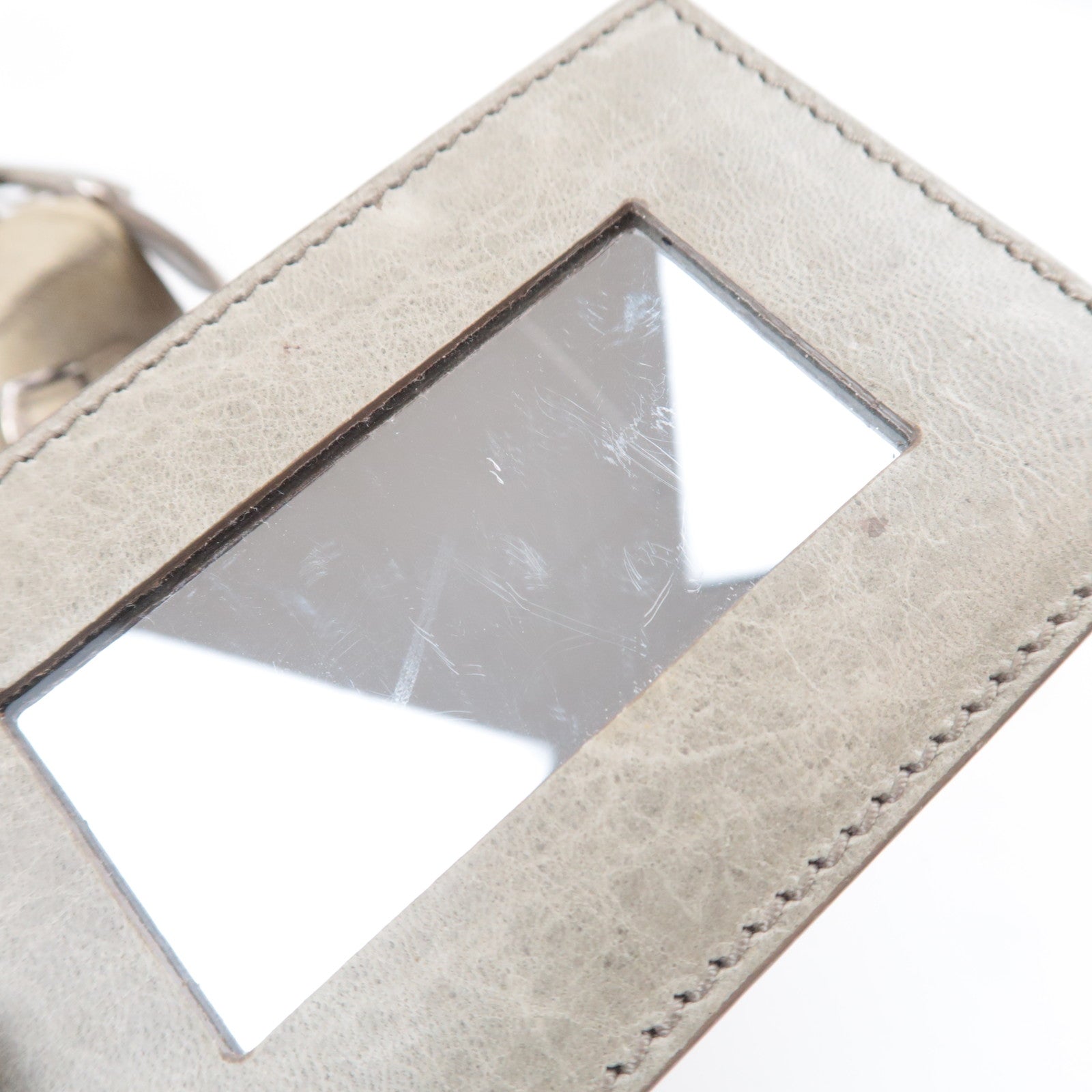 BALENCIAGA The Giant City 2Way Leather Shoulder Bag Khaki 173084