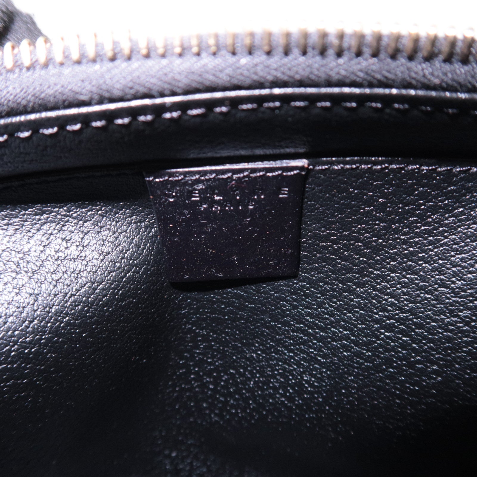 CELINE Macadam PVC Leather Toiletry Bag Black