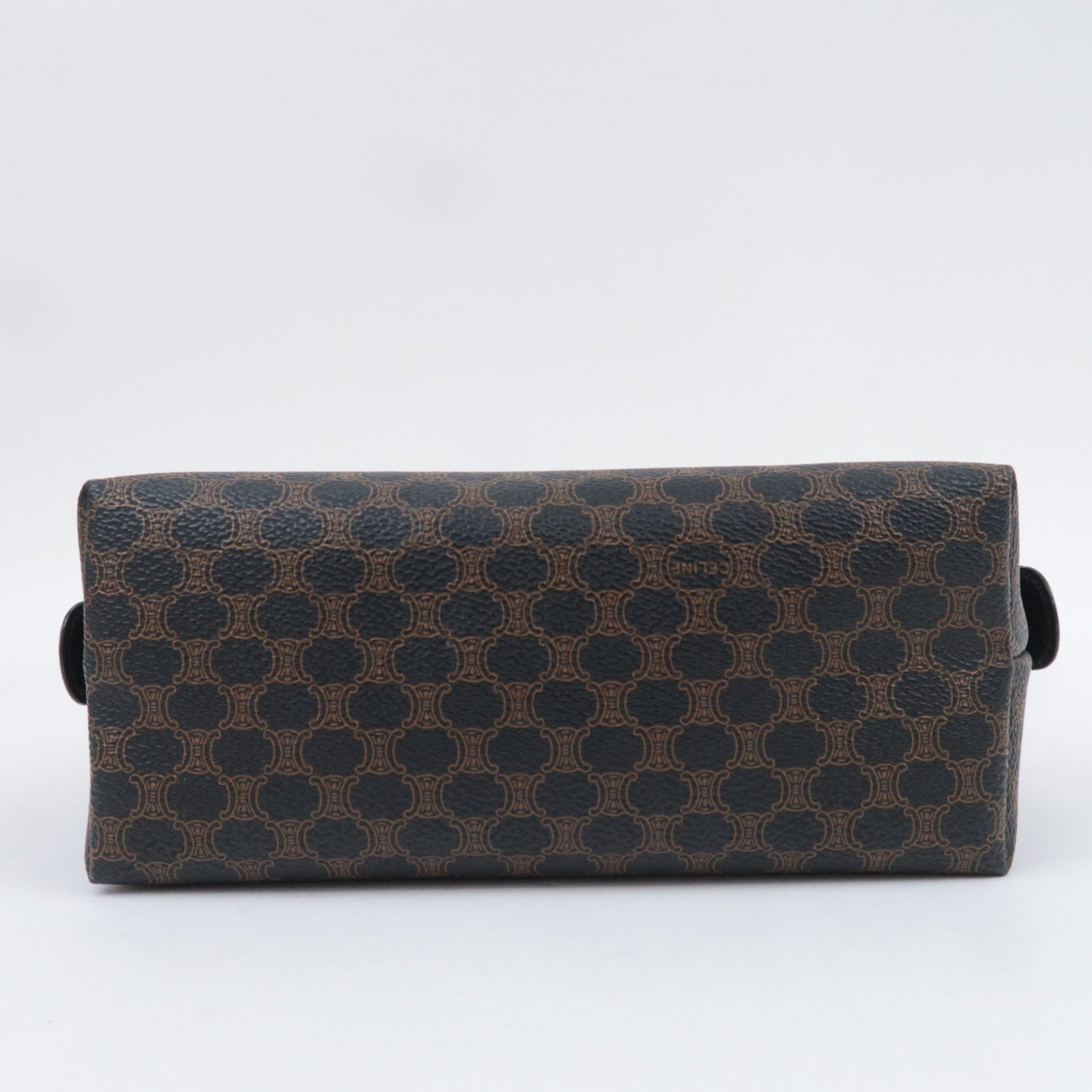 CELINE Macadam PVC Leather Toiletry Bag Black