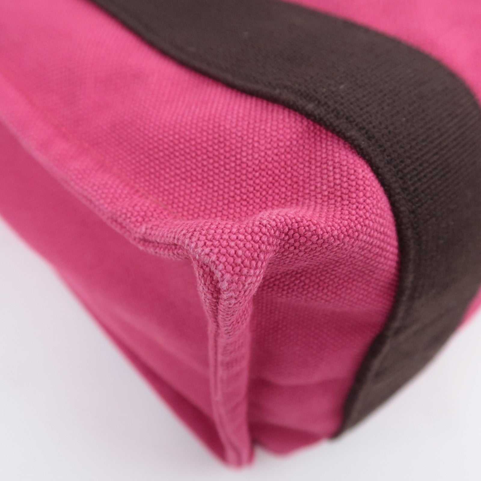 HERMES Sac De Plage Nomade PM Canvas Tote Bag Pink