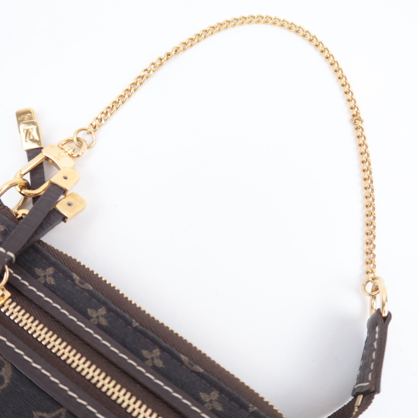 Louis Vuitton Monogram Mini Lin Mini Pochette Accessoires Mini Bag Ebene M95668