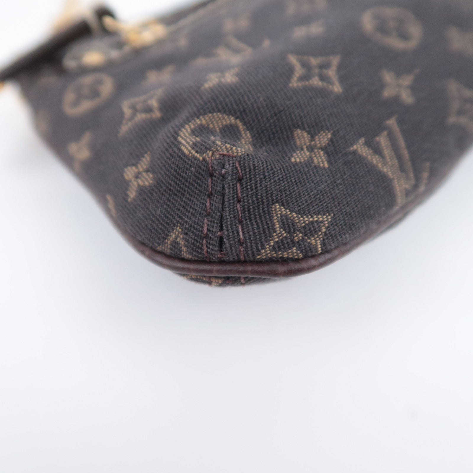 Louis Vuitton Monogram Mini Lin Mini Pochette Accessoires Mini Bag Ebene M95668