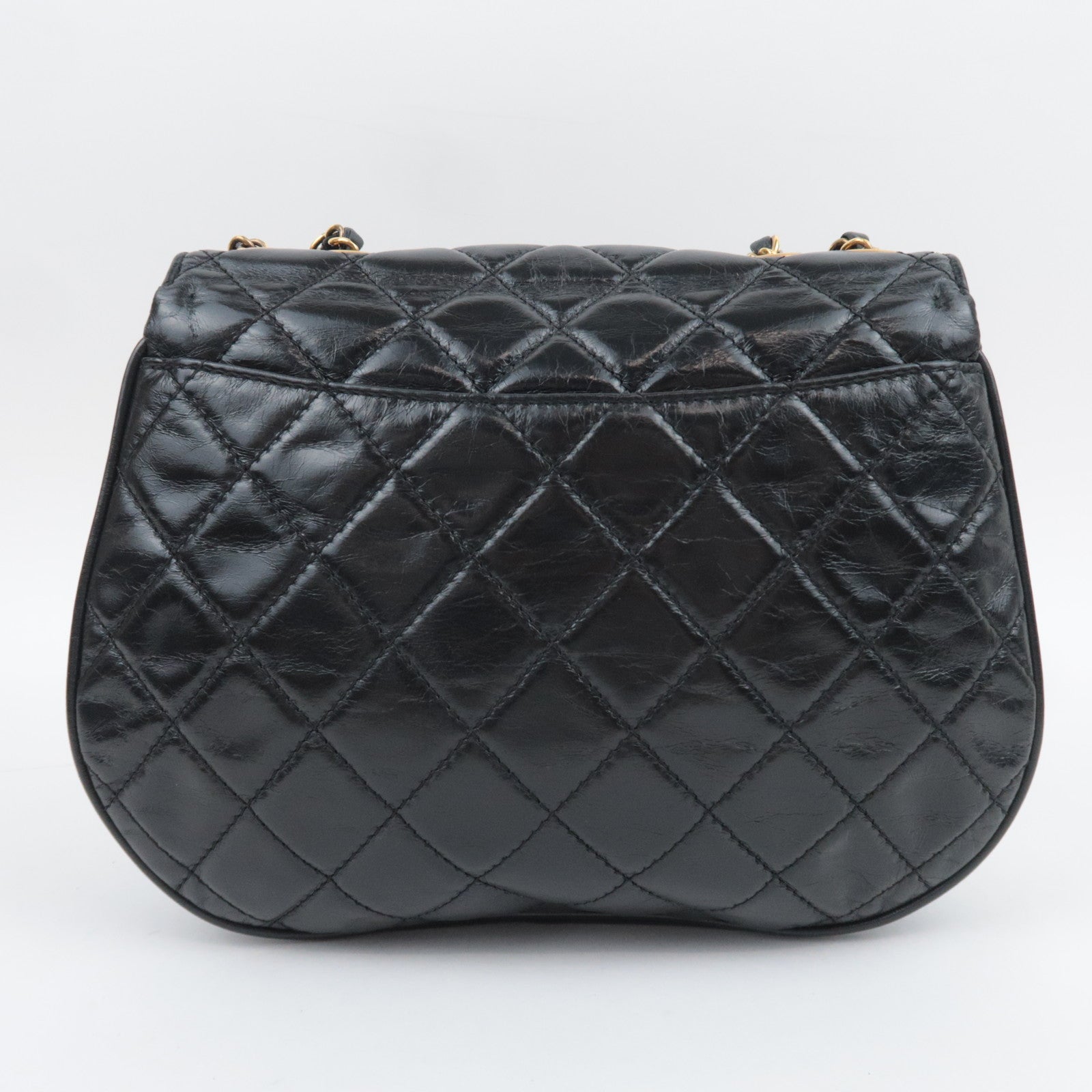 CHANEL Paris-Dubai Bubble CC Flap Bag Aged Calfskin Black Gold HDW