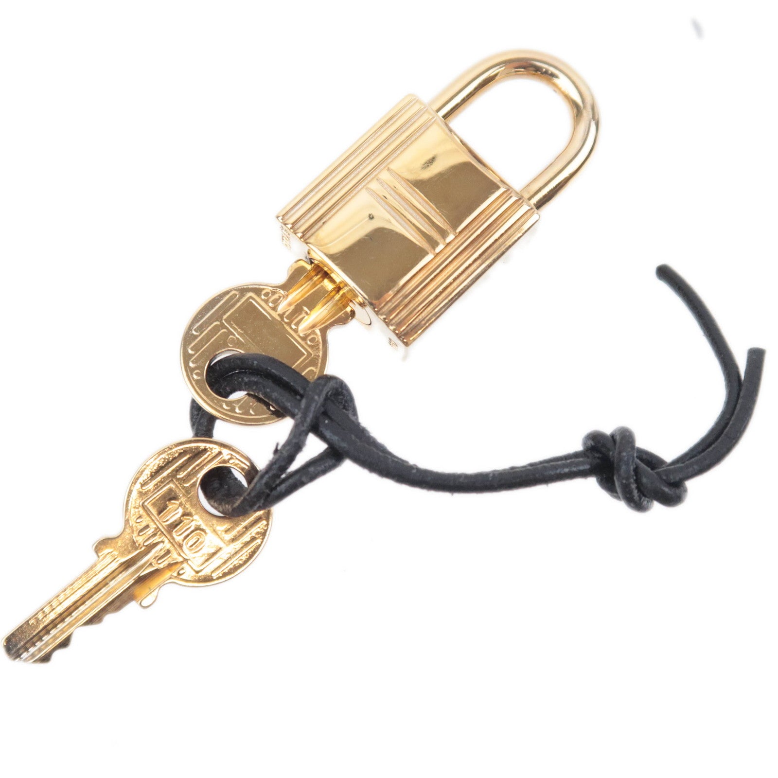 HERMES Key Lock No.110 Gold Color