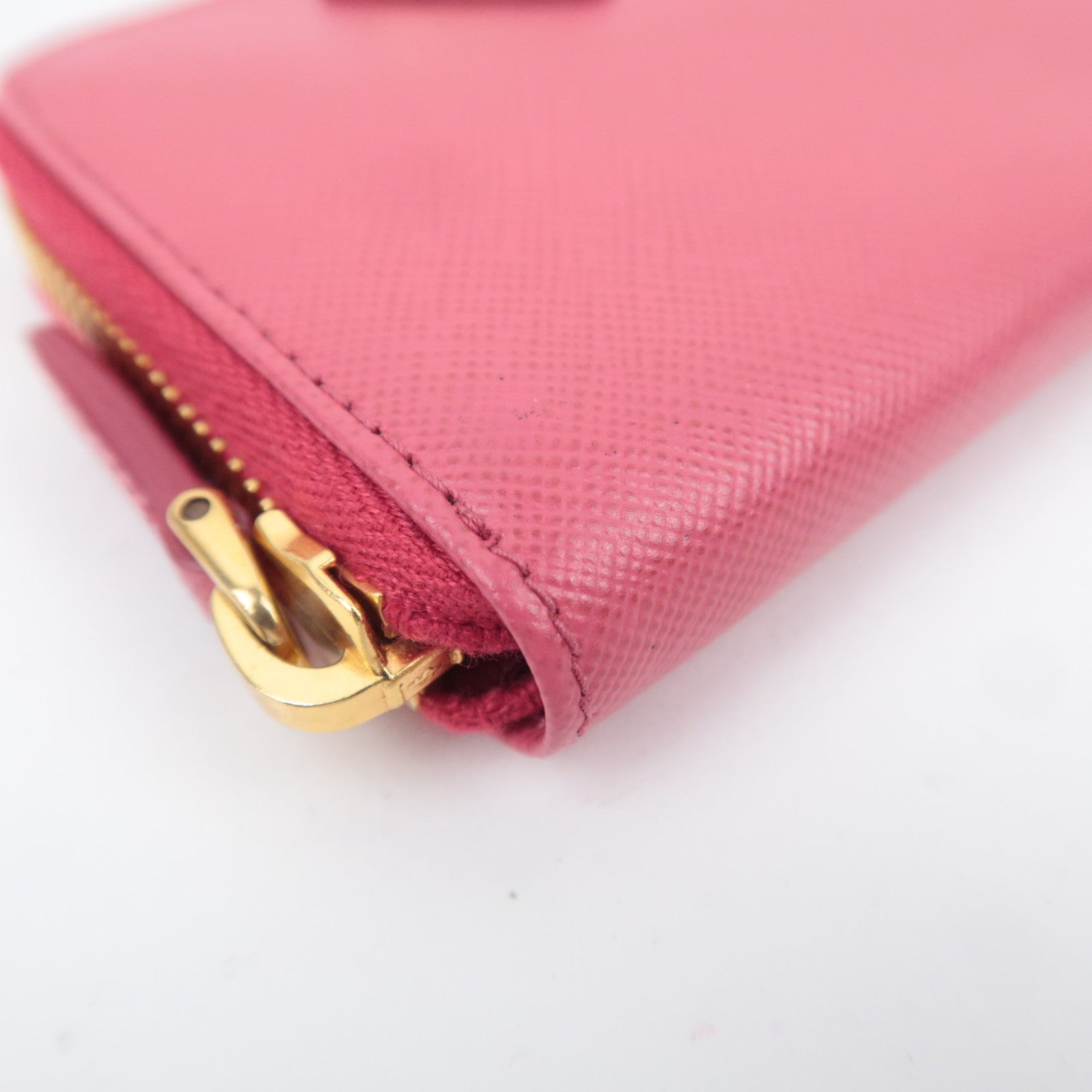 PRADA Leather Coin Case Pink