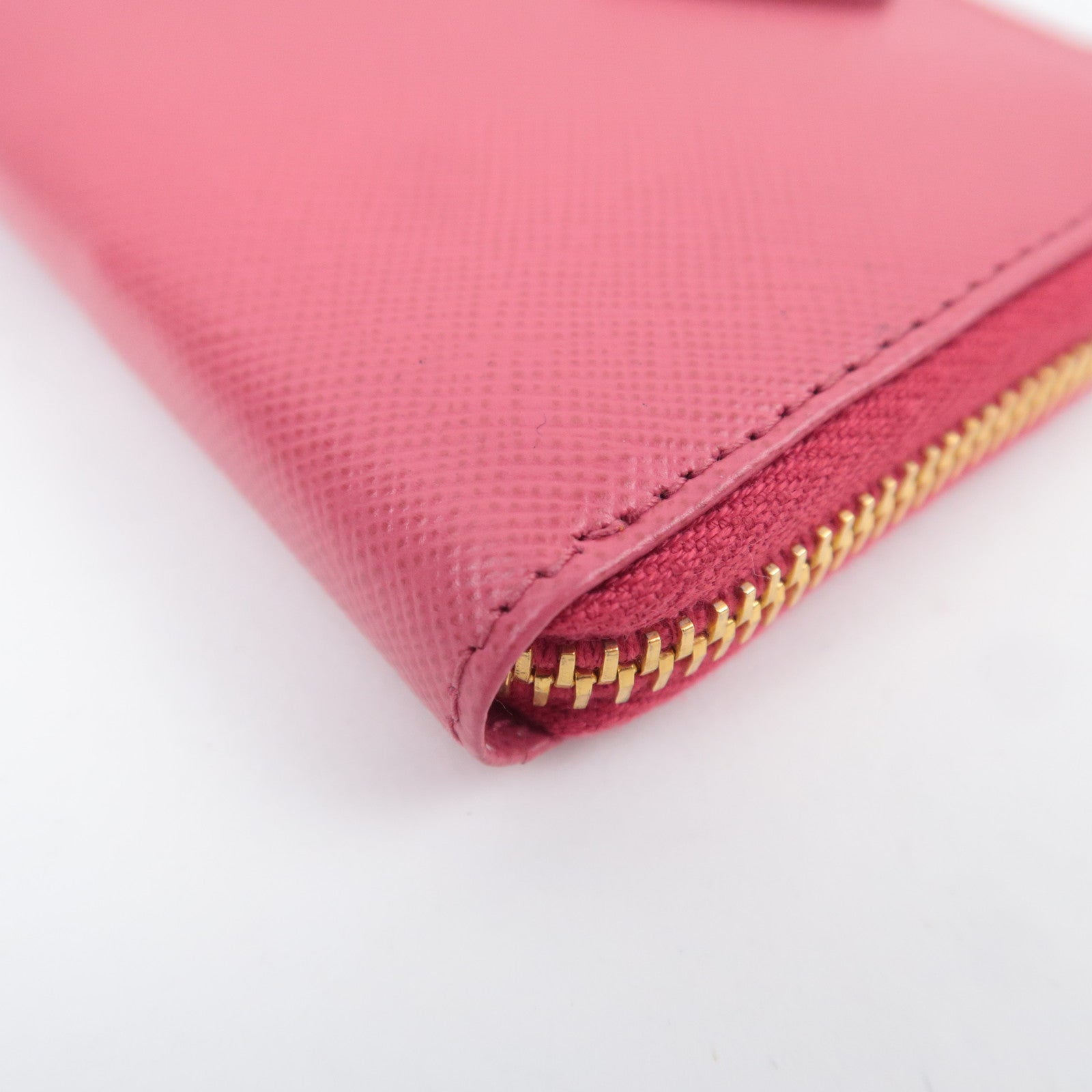 PRADA Leather Coin Case Pink